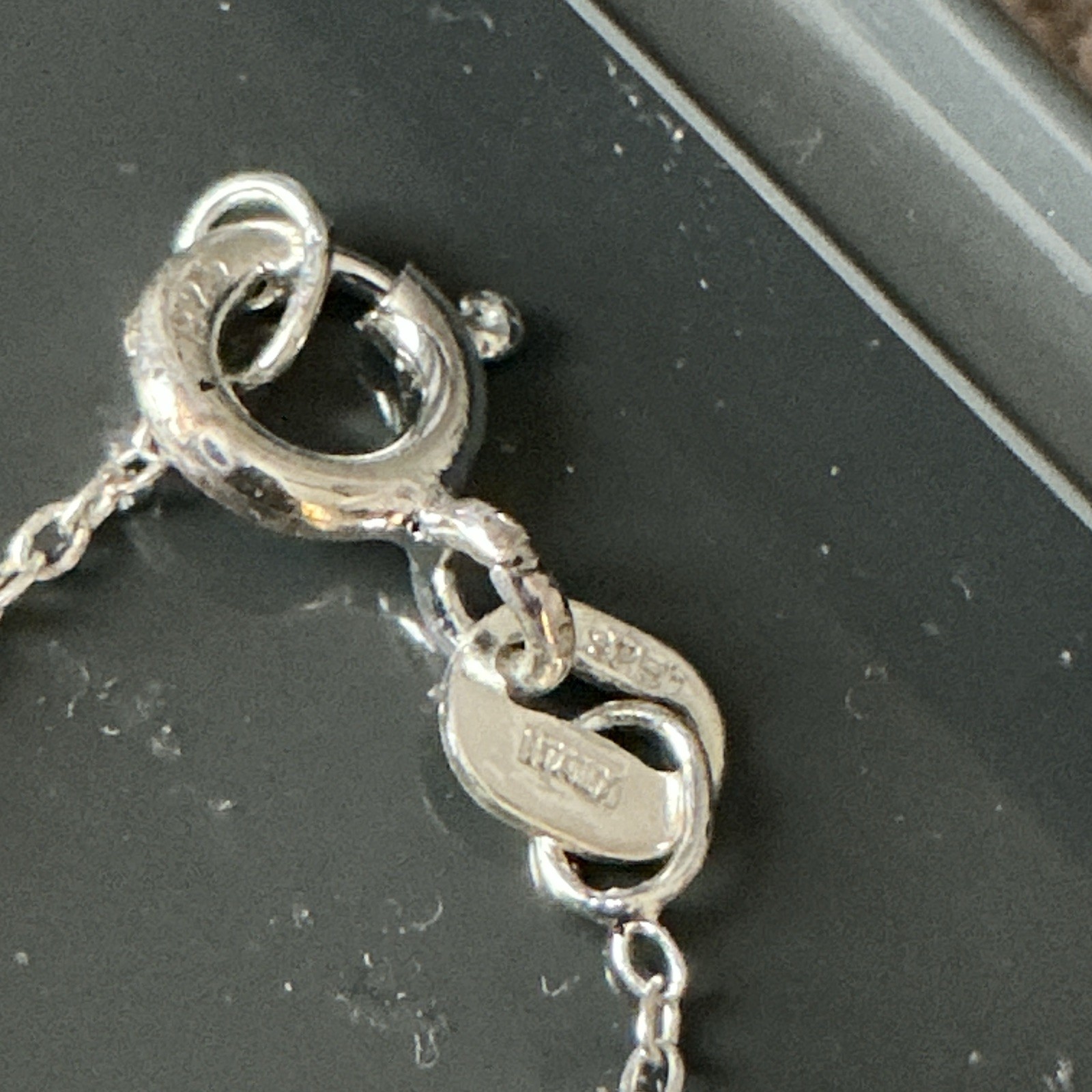Kohl’s Signed 925 Sterling Silver 18in Cable Chain Necklace Spring Ring