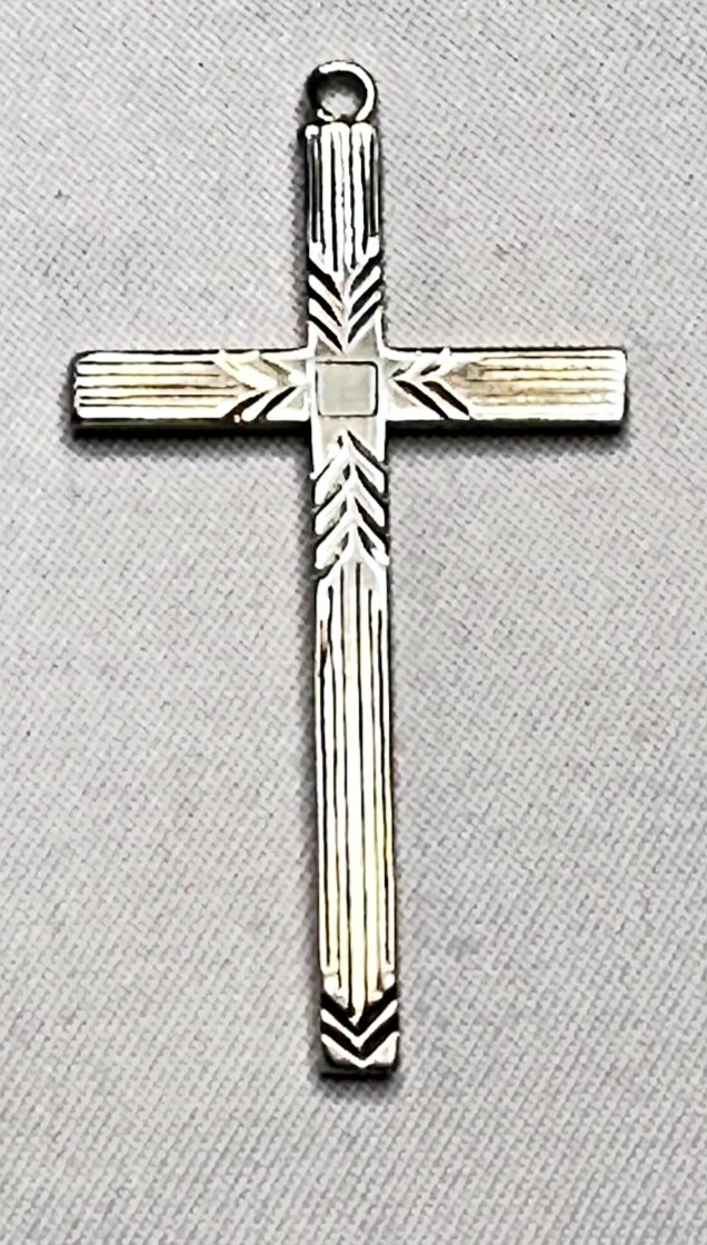 1/20 12KT Gold Filled Crucifix Cross Marked JF, Missing Bail