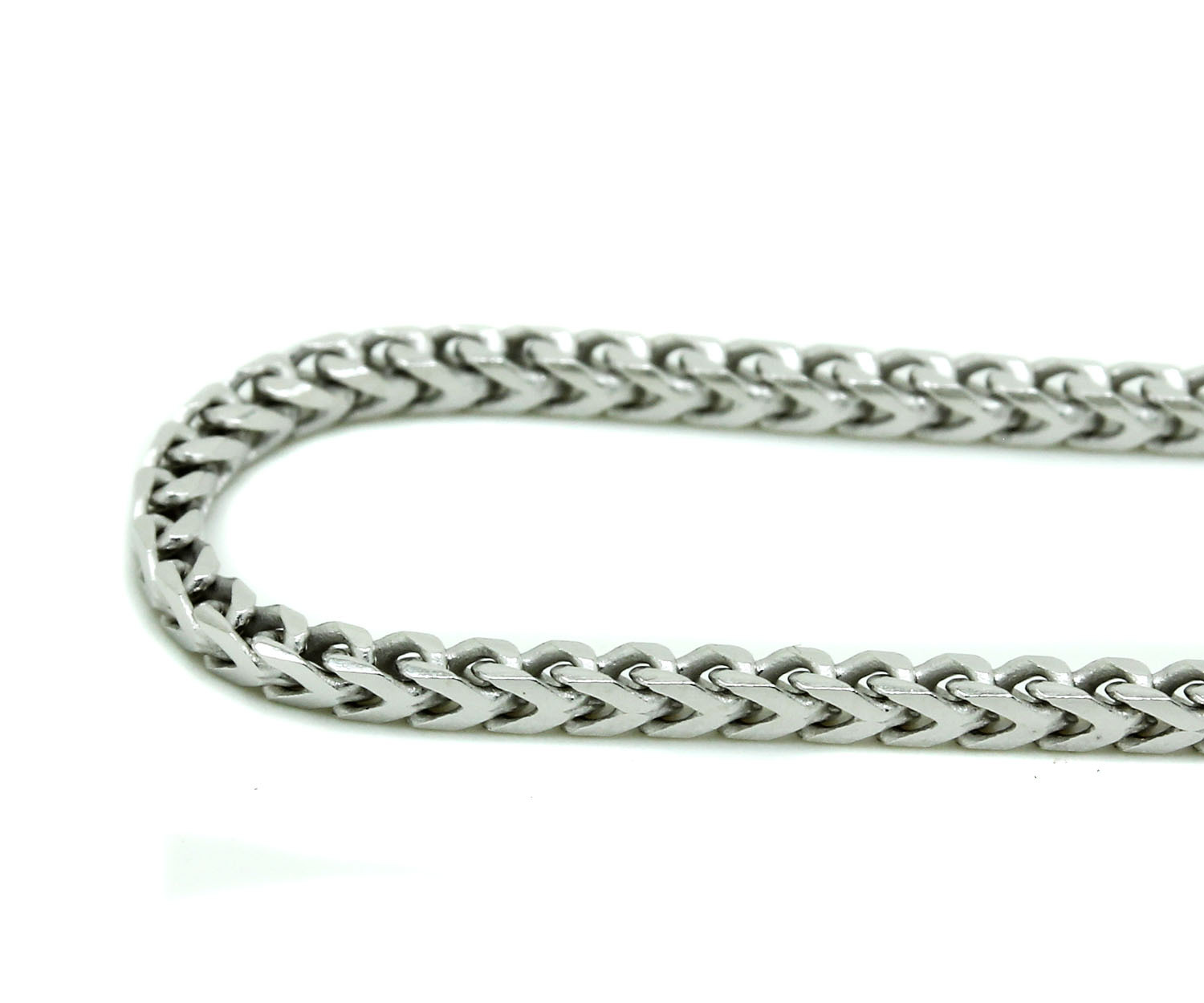 .925 Sterling Silver Franco Chain Italy Necklace Mens Link 16-30In 2mm 2.5mm