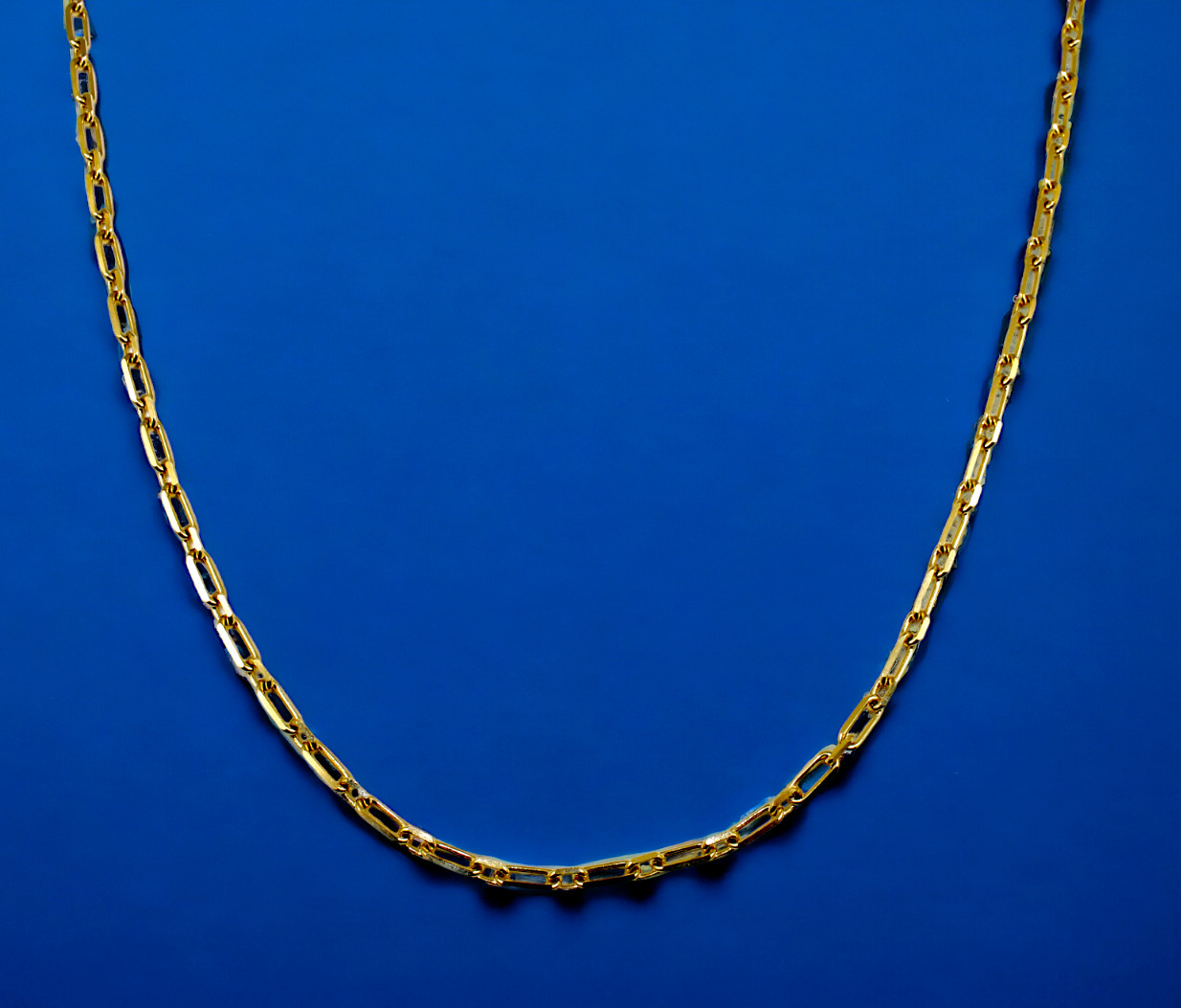 14K Yellow Gold SOLID Oval Paperclip Rolo Necklace Bracelet Chain 2mm-4mm 7″-30″