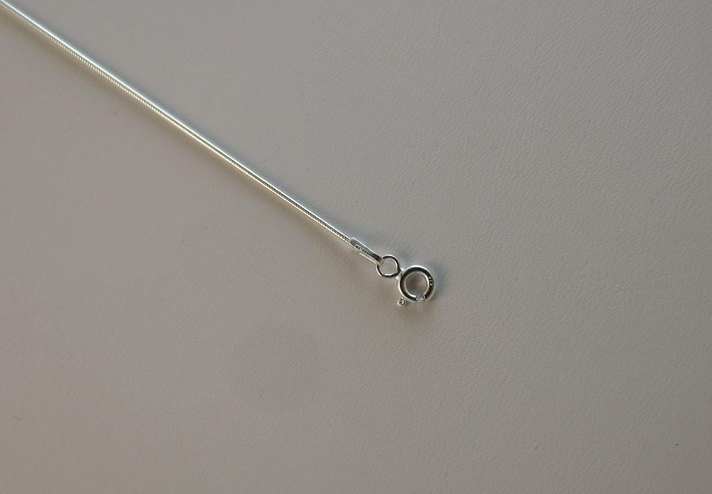 1mm Sterling Silver Snake Chain. Pure .925 Italian 14,16,18,20,22,24,30 inch