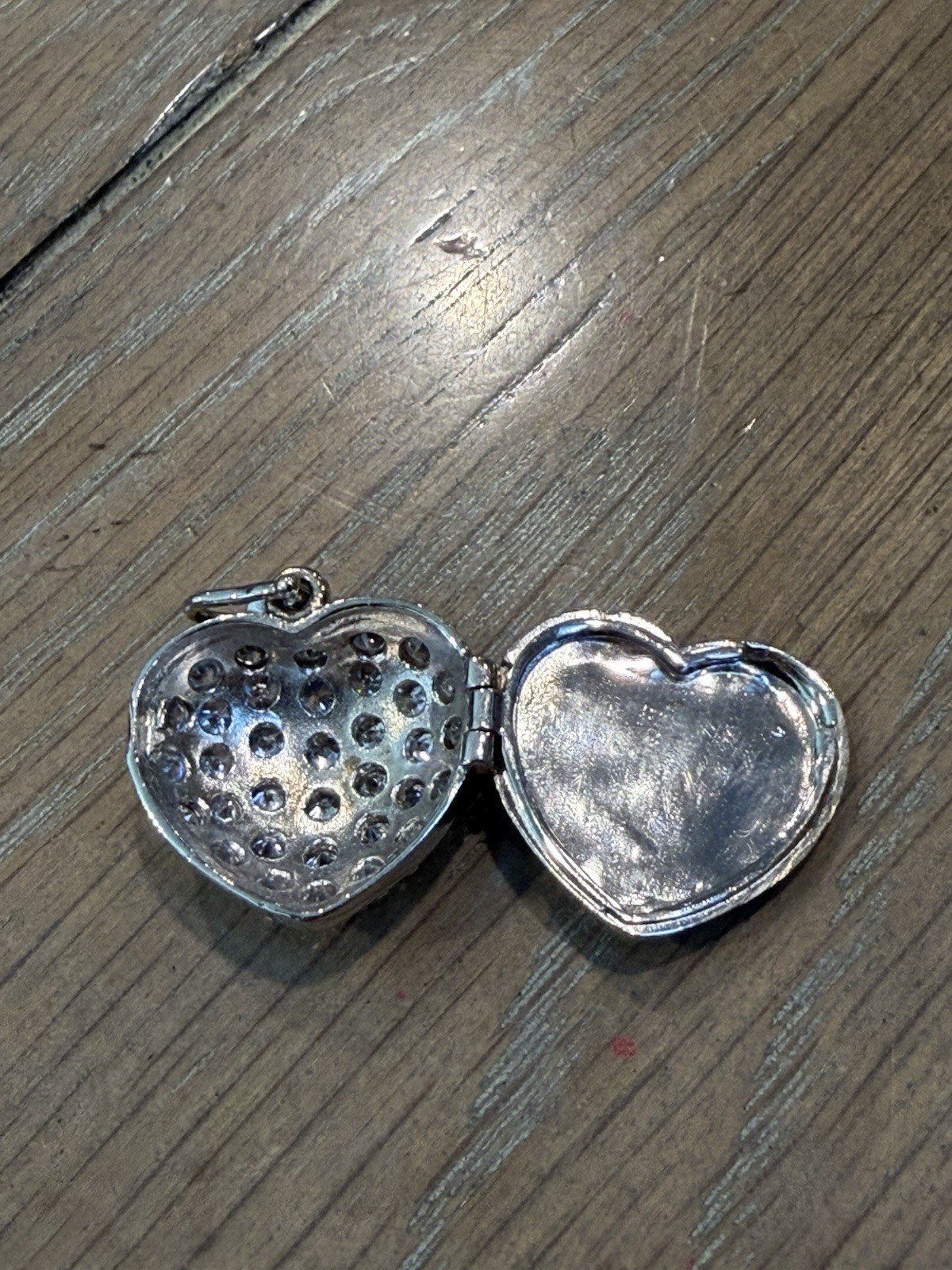 Heart Locket – Sterling Silver Pave CZ Pendant