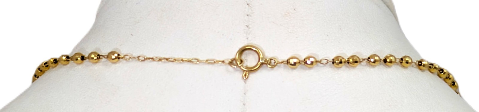 18K Gold Disco Ball Chain, 16-1/2” Long
