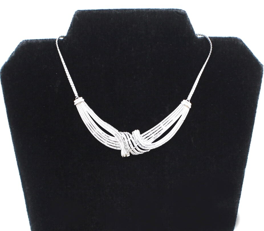 Unbranded 2.00 CT TW Diamond 4PC Set In Rhodium Over Brass Color- Silver Sz 7