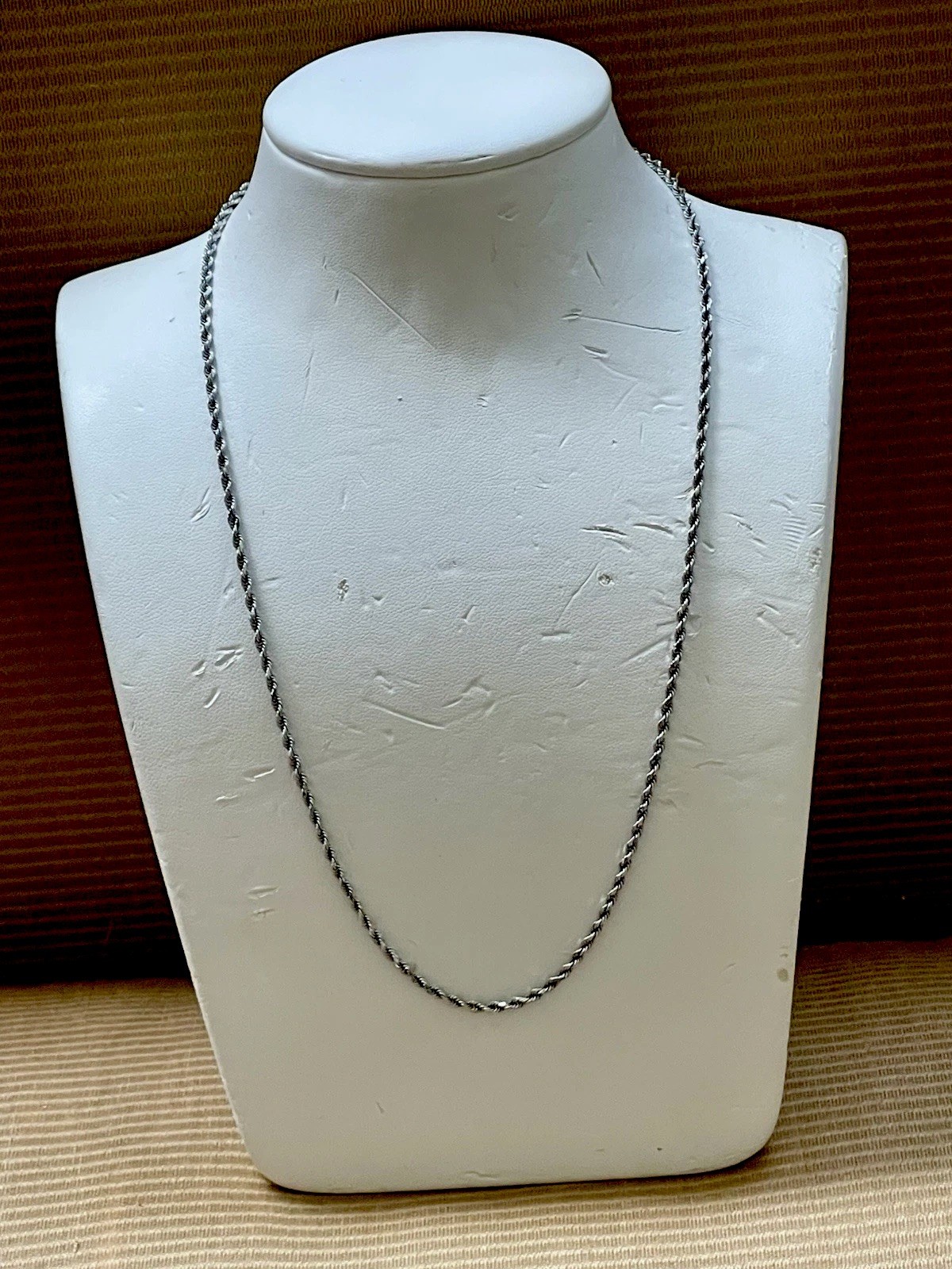 Excellent Michael Anthony 18”L 3mm Solid 14K White Gold Chain Necklace 6.45Grams