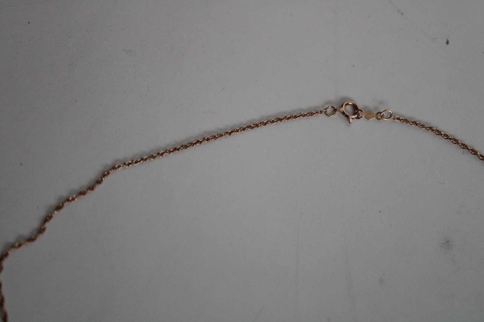 Vintage 14k Yellow Gold & Pearl Y Drop Dangle Necklace, HZ (16.25″)