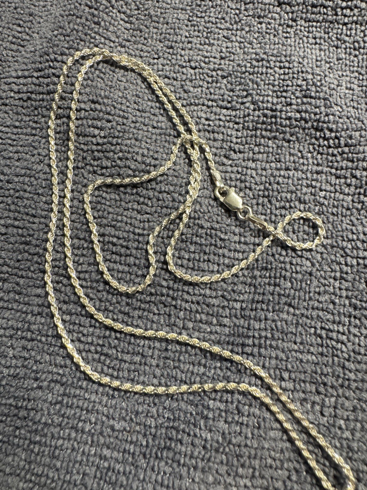 Harlembling 925 Silver Rope Chain 22” 1.5mm + ShopGLD Micro Cross Pendant
