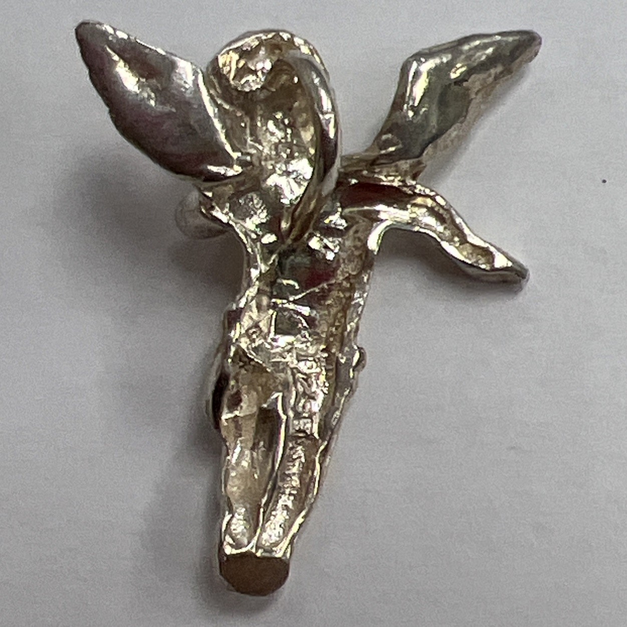 Guardian Angel 3D Sterling Silver Pendent