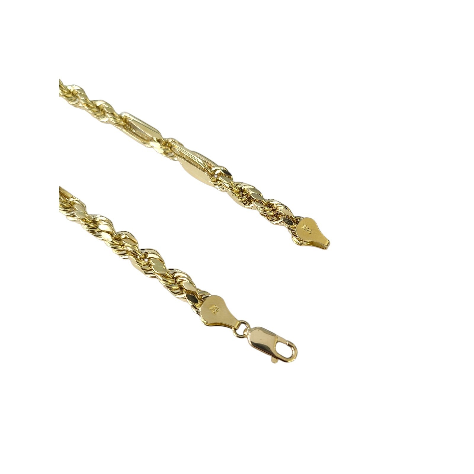 Real 14k Milano Rope Chain Necklace Yellow Gold 6mm 18″-30″ Genuine Men Women