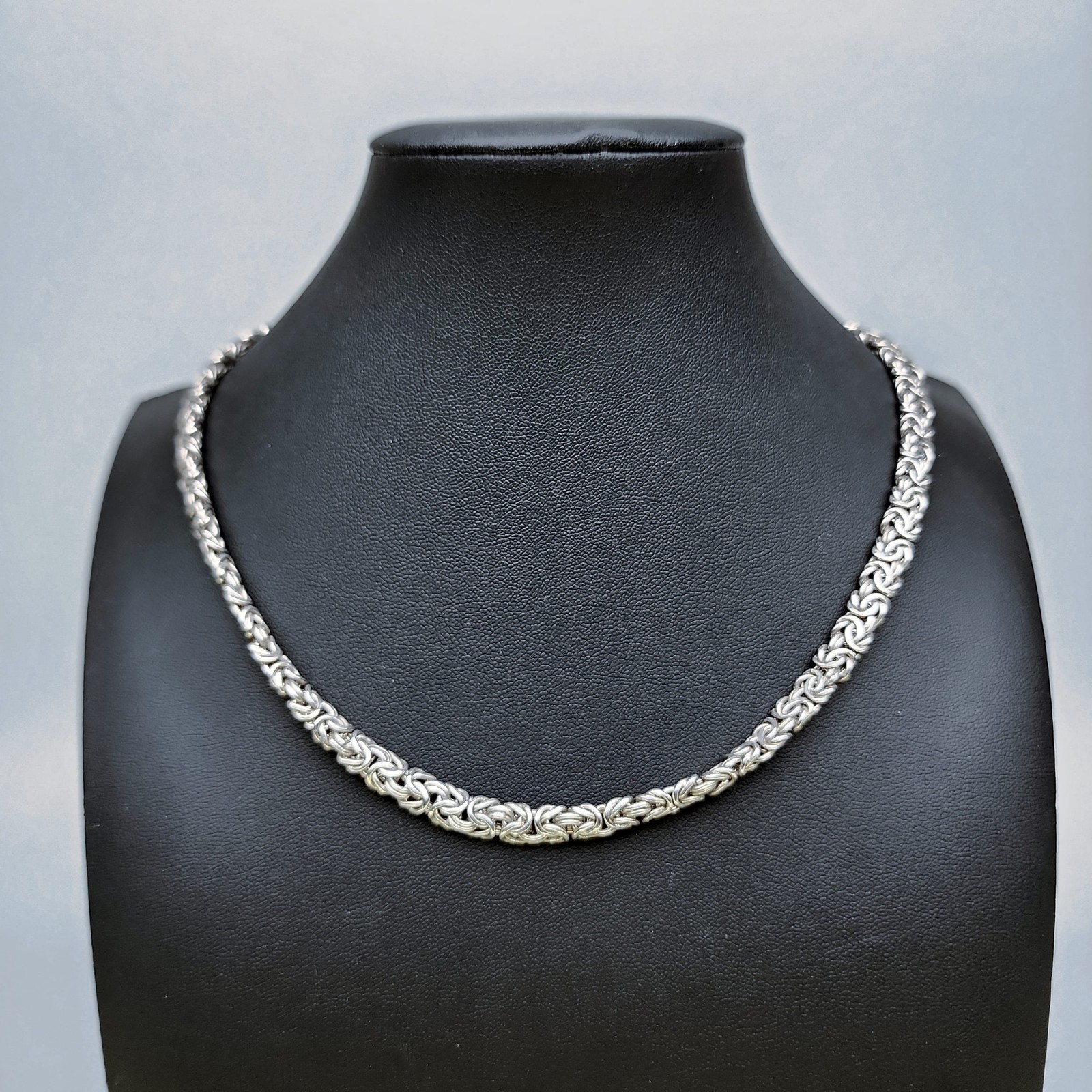 925 Sterling Silver Byzantine Necklace 18″ Chain Turkey AK Unisex