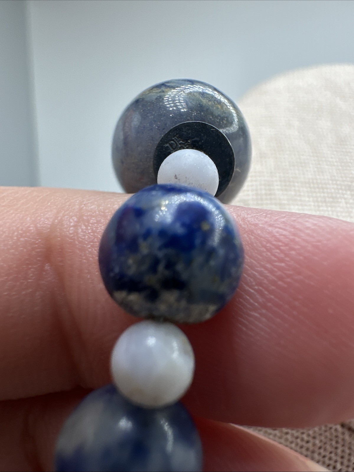 Jay King Long 60” Lapis & Blue Lace Agate & Sodalite 925 Chunky Beaded Necklace