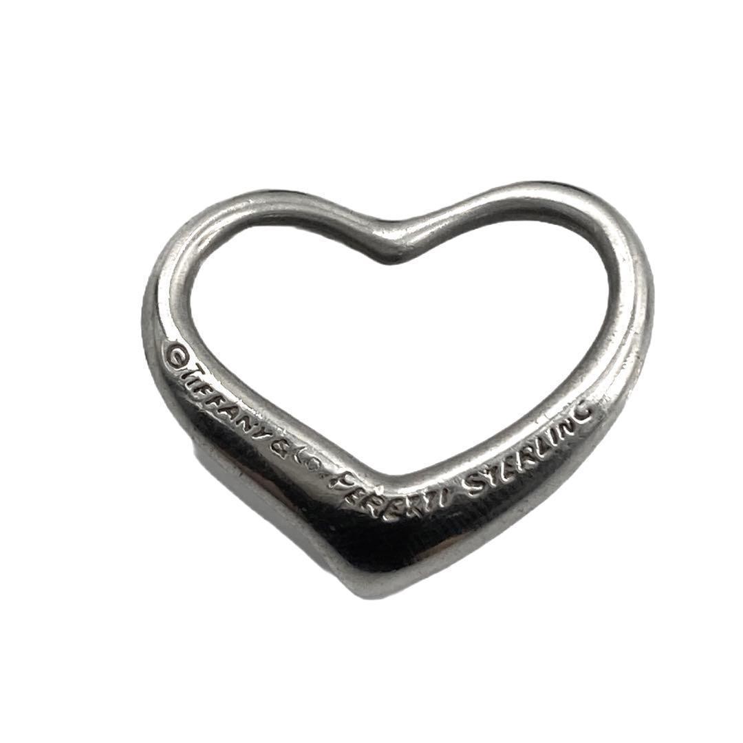 Tiffany & Co. Open Heart Pendant Silver 925 Unisex Pre-Owned
