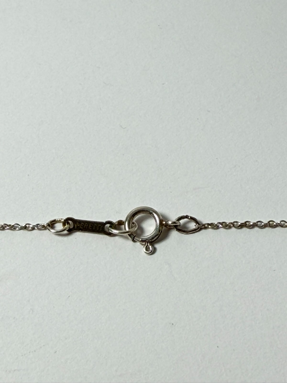 Tiffany & Co. Large bean Pendant Necklace Peretti Silver925 excellent F/S