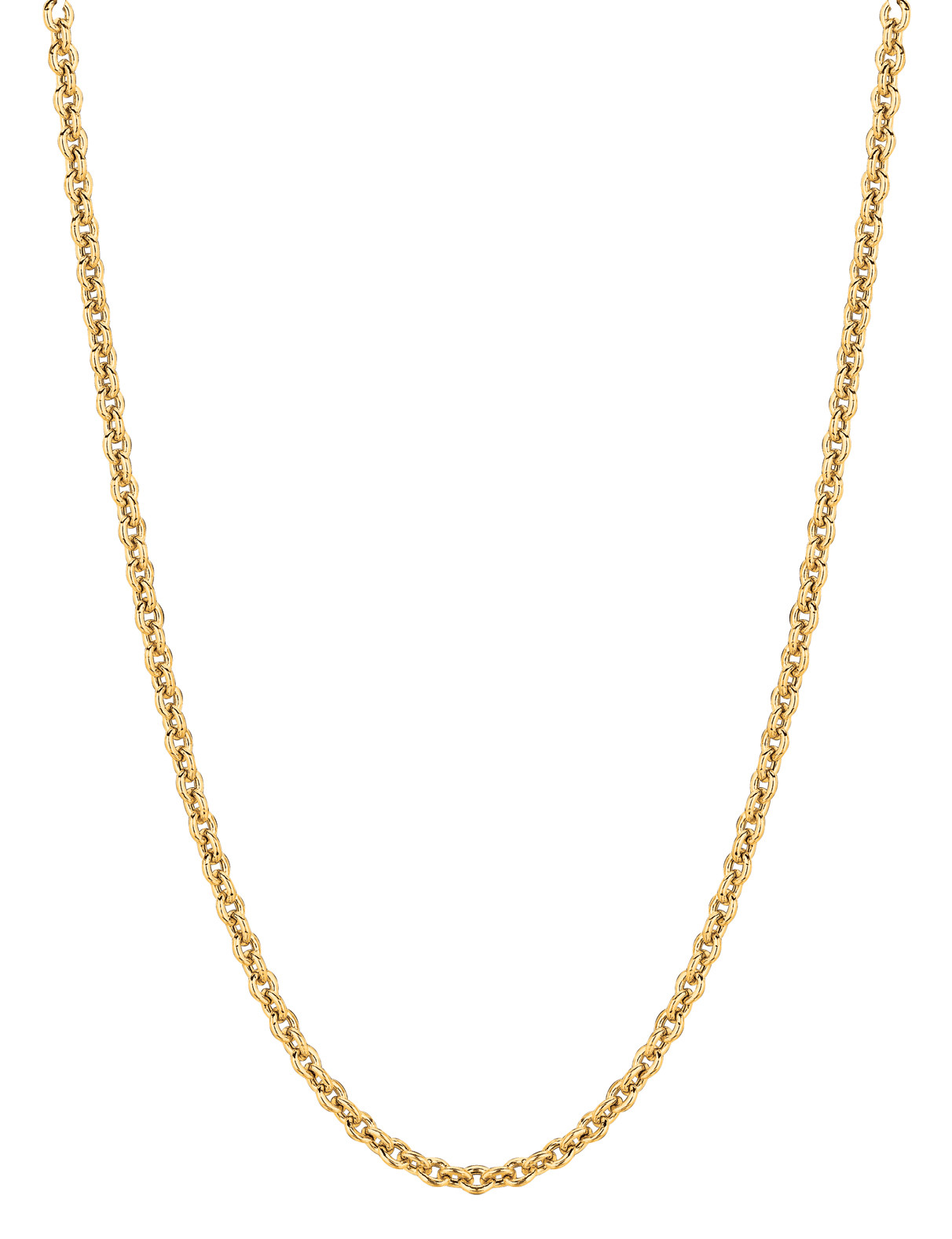 14k Yellow Gold 18″ Cable Link Pendant Chain/Necklace 1.9 mm 2 grams RCAB50