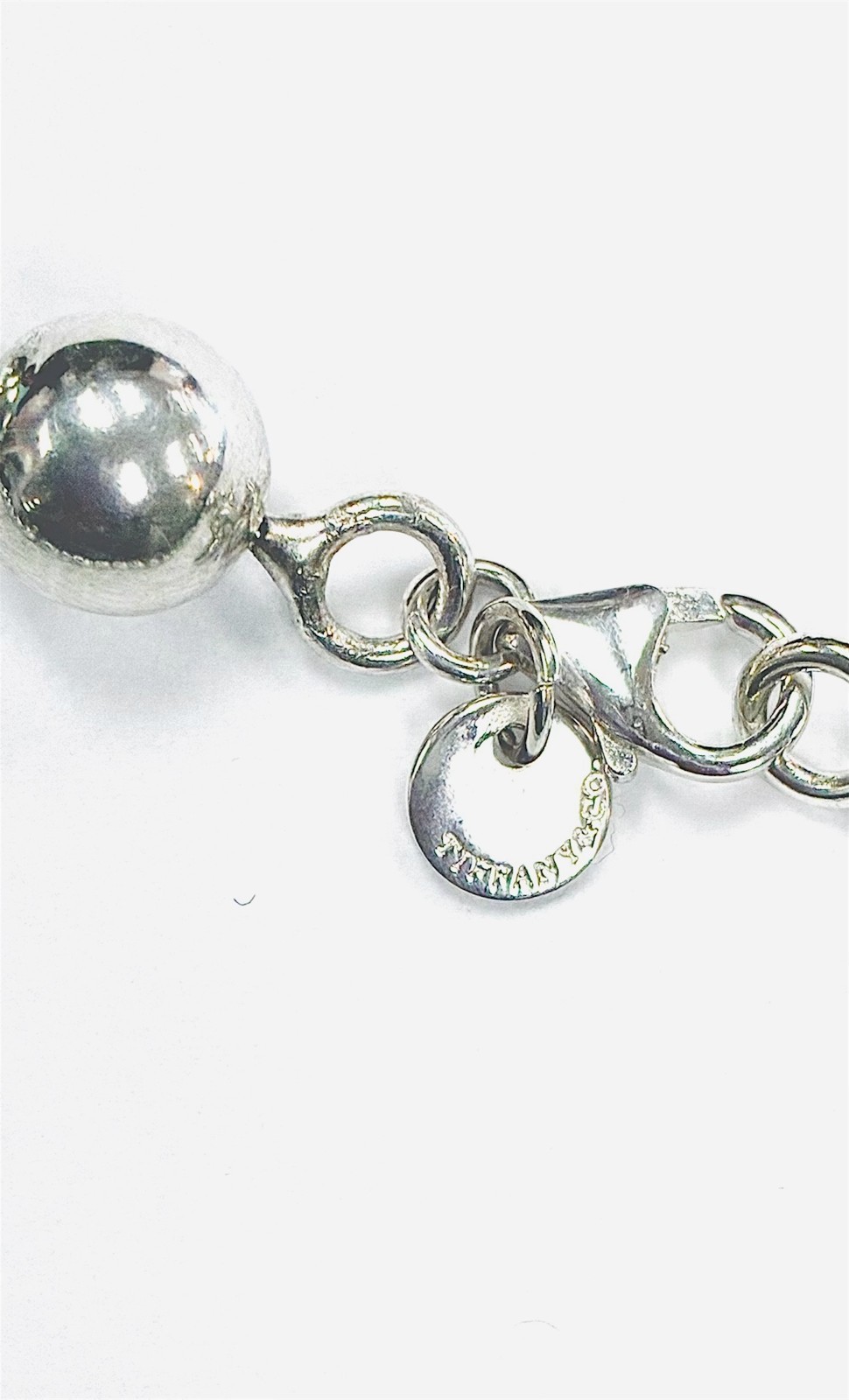 Tiffany & Co. 9MM 16″ HardWear Ball Bead Necklace w/Original Box & Pouch