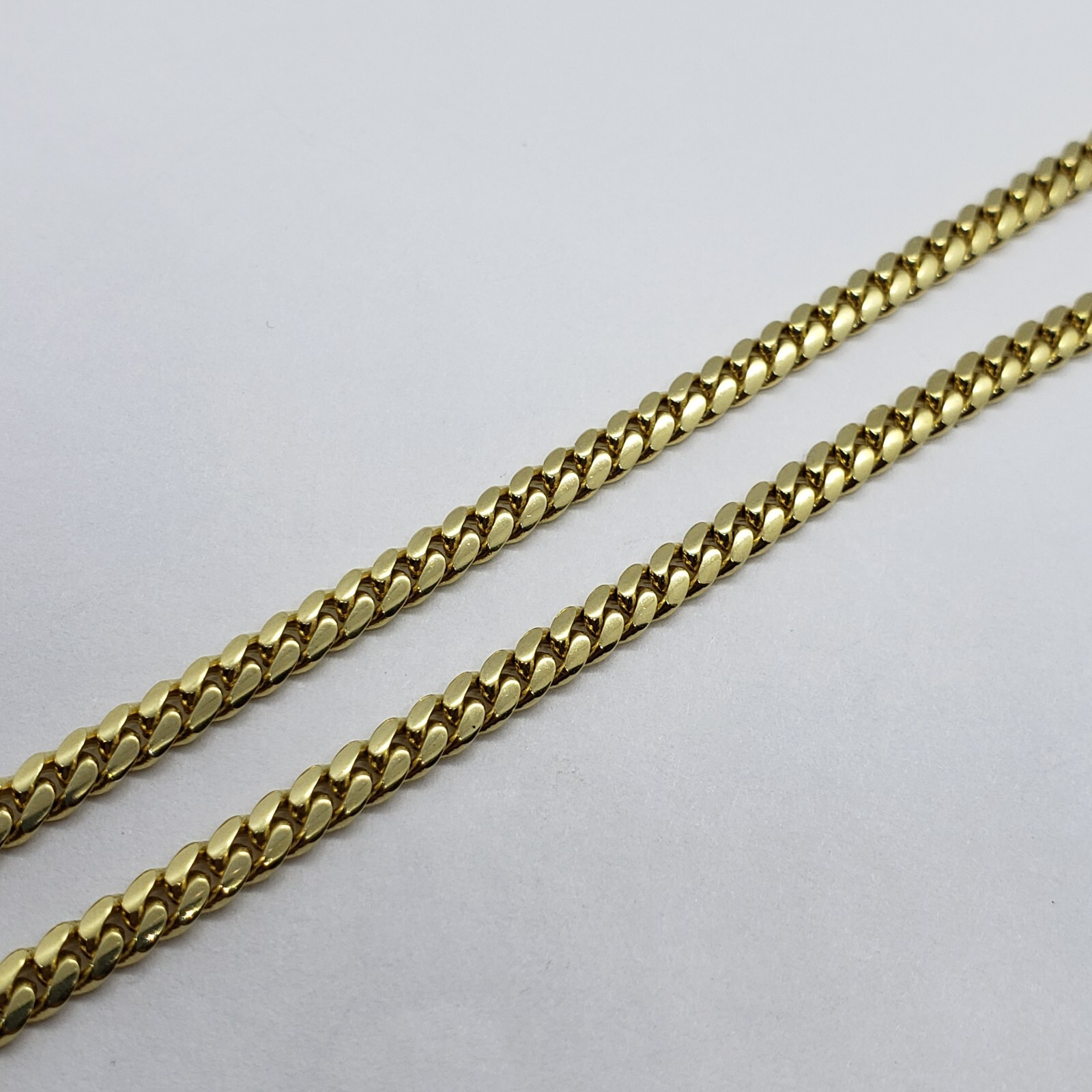10K Solid Yellow Gold 2.5m Miami Cuban Link Chain Necklace Bracelet 7″ – 30″