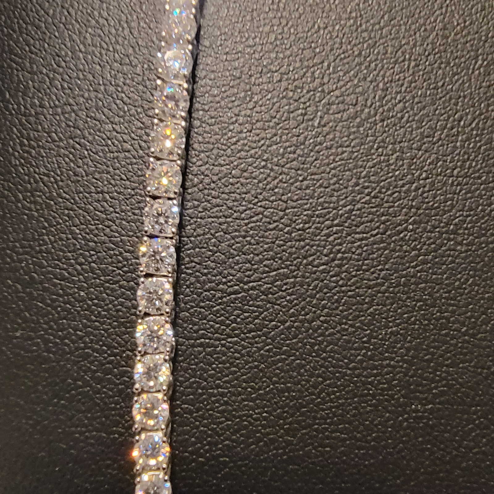 moissanite tennis chain 22-inch 3mm sterling silver 925