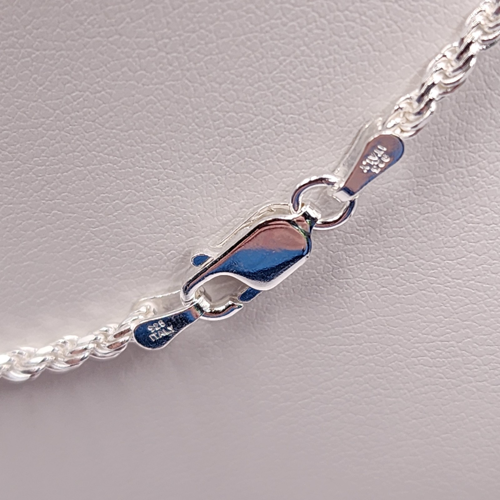 925 NEW Sterling Silver ITALIAN Rope Chain 18″ Length 2mm Width FREE Shipping…
