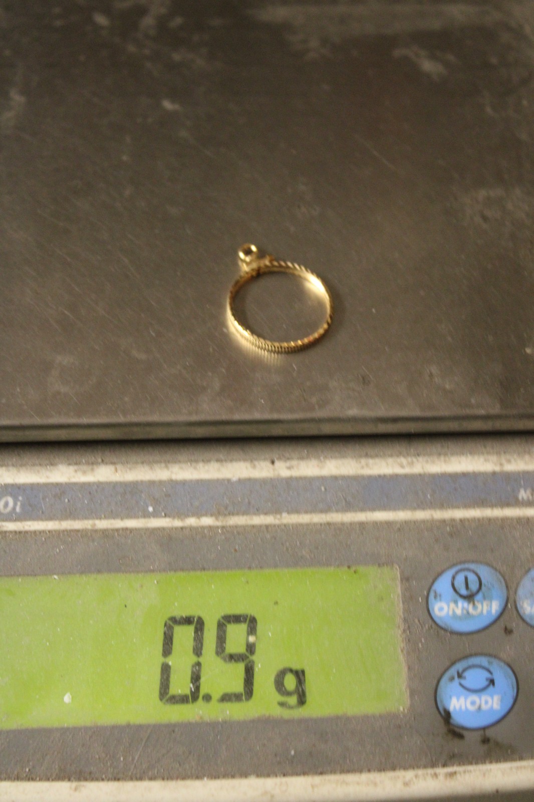 14K BEZEL FOR MEXICO 5 PESO GOLD COIN. SCREW TOP / DIAMOND CUT. N.O.S.!