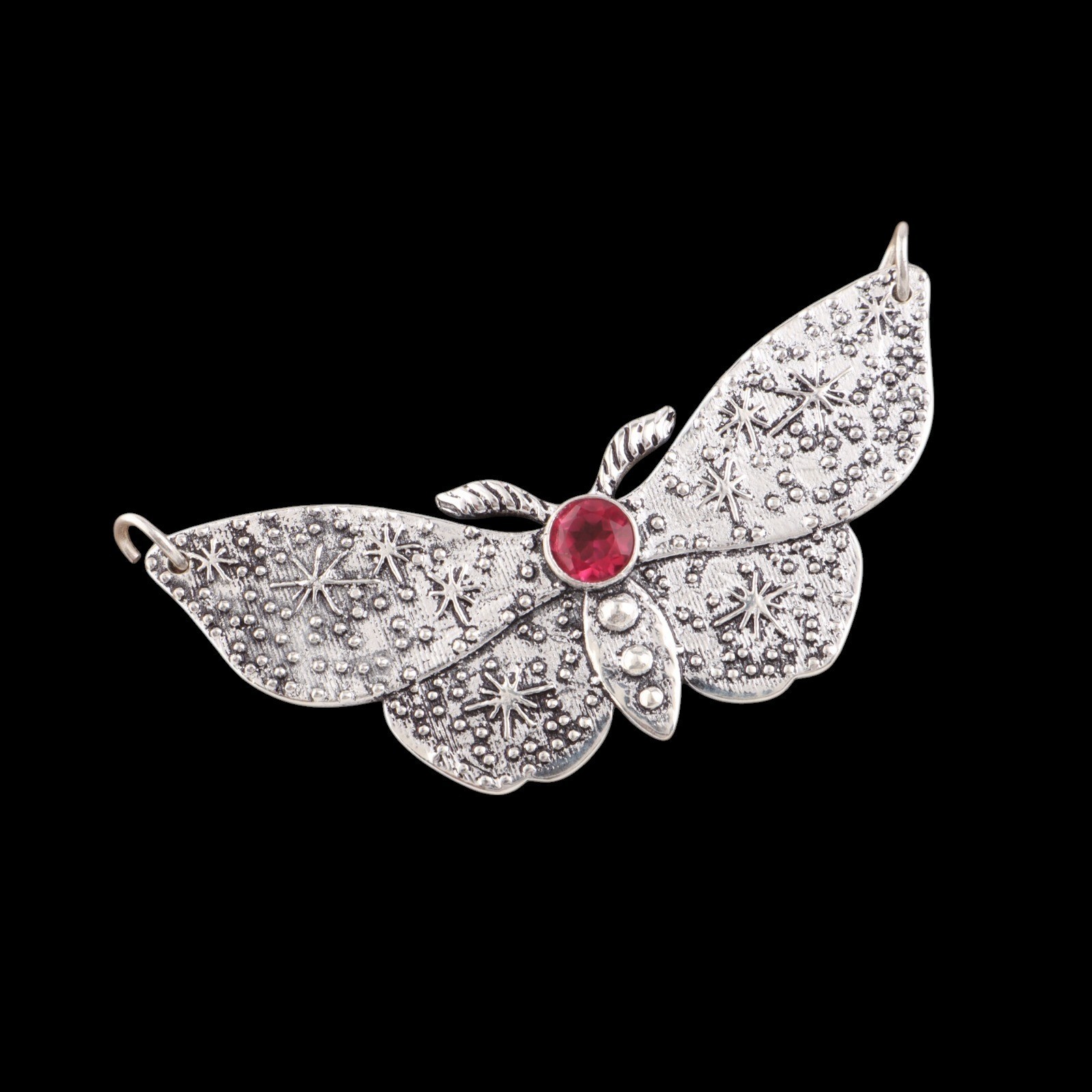 Women 925 Silver Natural Pink Rubellite Choker Pendant Necklace