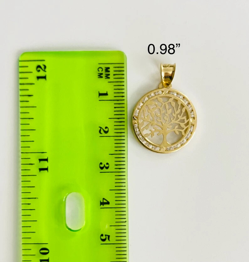 10K Yellow Gold Tree of Life Pendant /10K Dije de Oro Arbol de la Vida – GP90