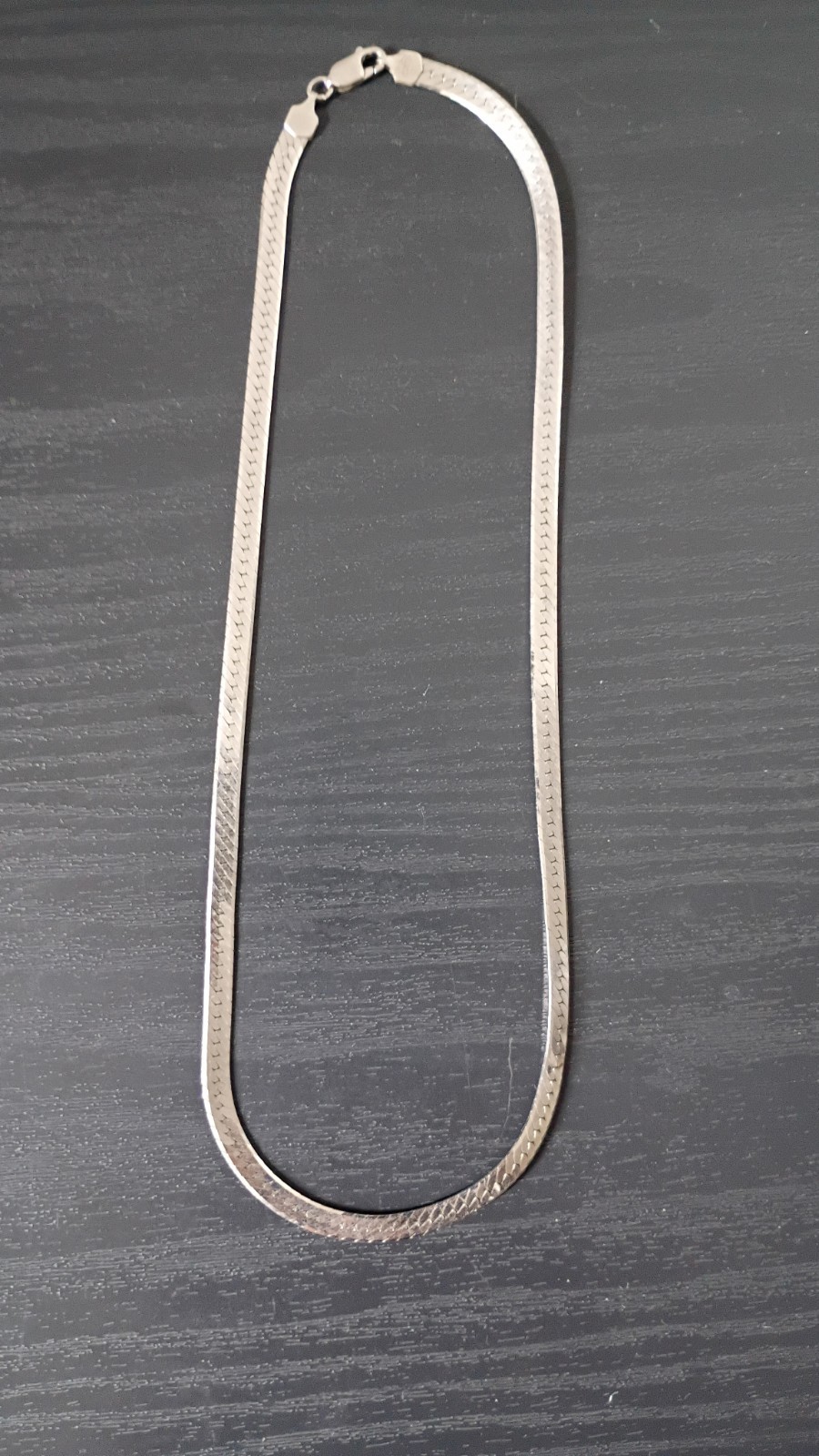Women’s Sterling Silver Herringbone Necklace 18 Inches Long