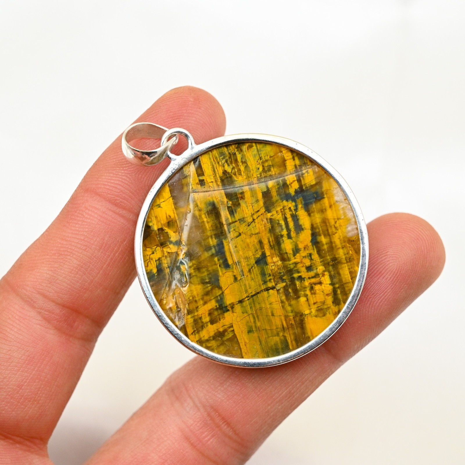 Neelite Gemstone 925 Sterling Silver Handmade Pendant Jewelry Gift For Wife