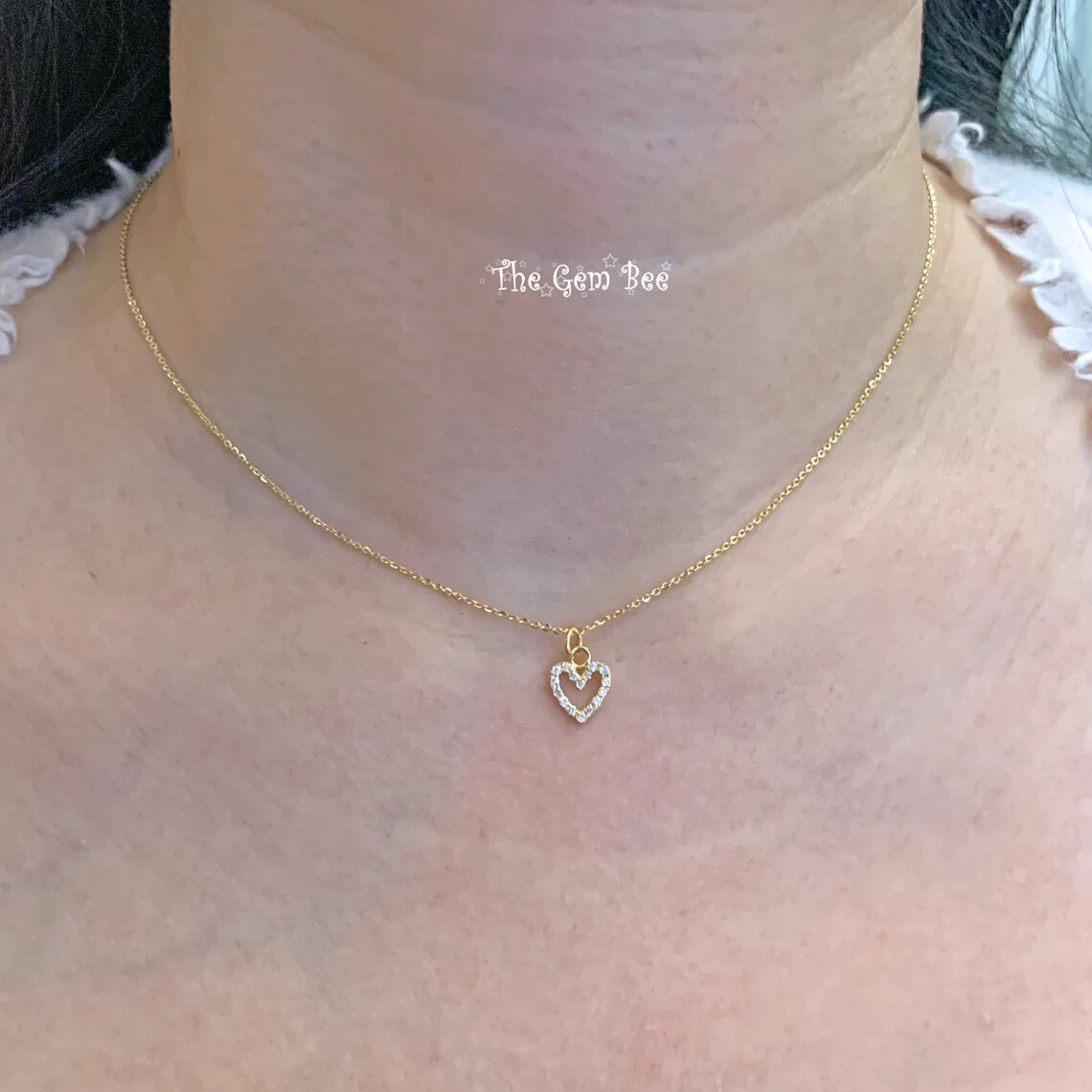14K Yellow GOLD 0.8mm Cable Chain Necklace 16 17 18 inch Adjustable Length clasp