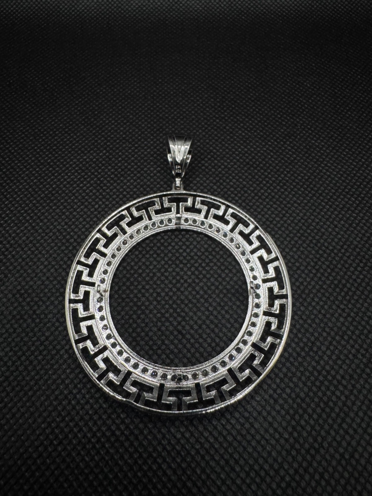 Nugget Pendant Aztec Greek Bezel FOR Centenario Libertad 925 STERLING SILVER