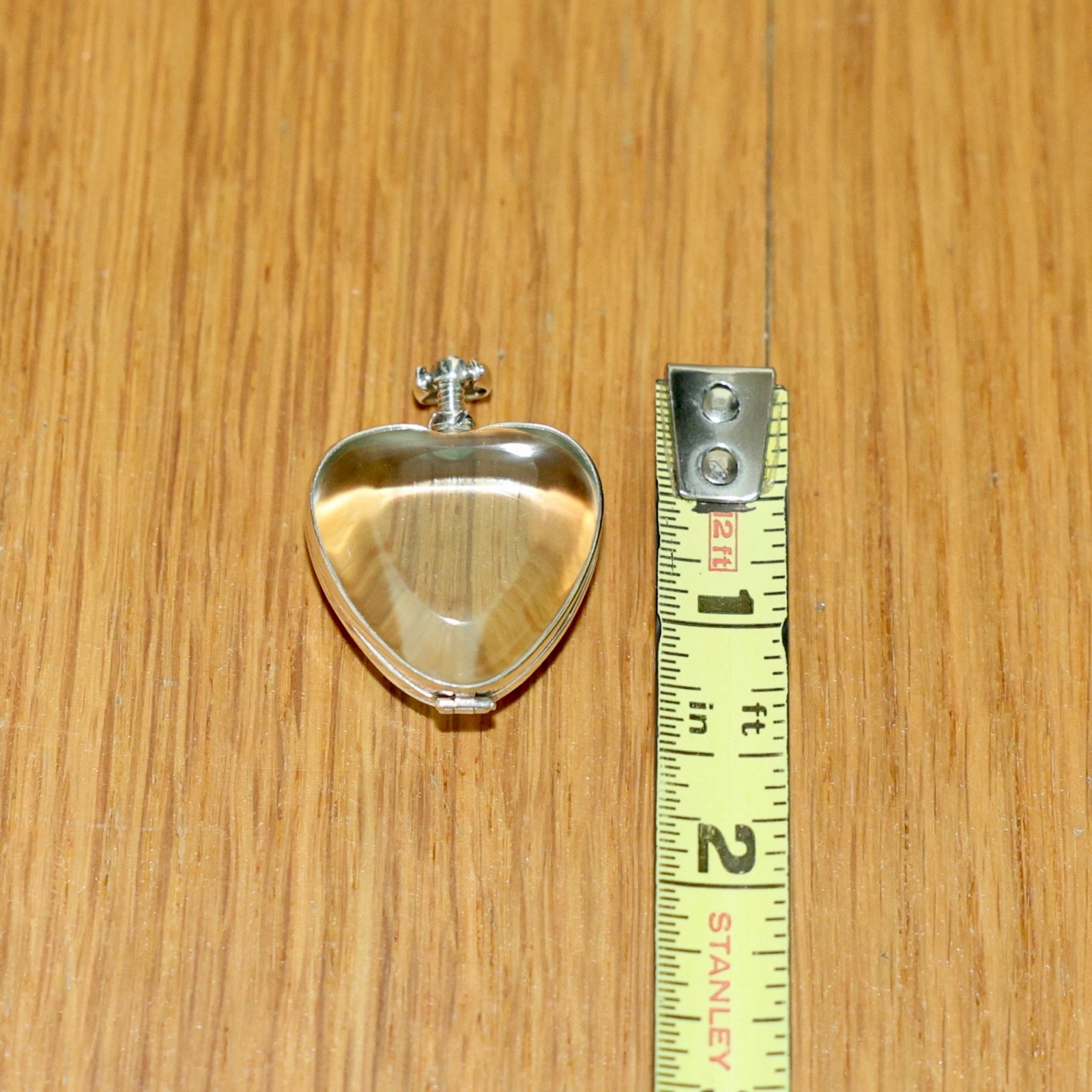 925 Sterling Silver Mexico Heart Photo Locket Pendant w/ 20″ ITALY Necklace 🔥