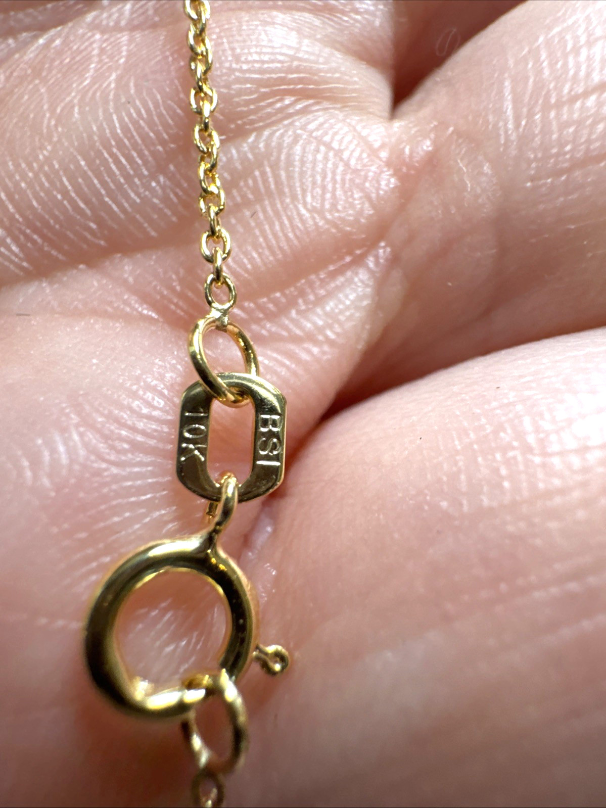 Real 10K Yellow Gold 18” Cable Chain Necklace 1mm Dainty Italy Solid Gold New