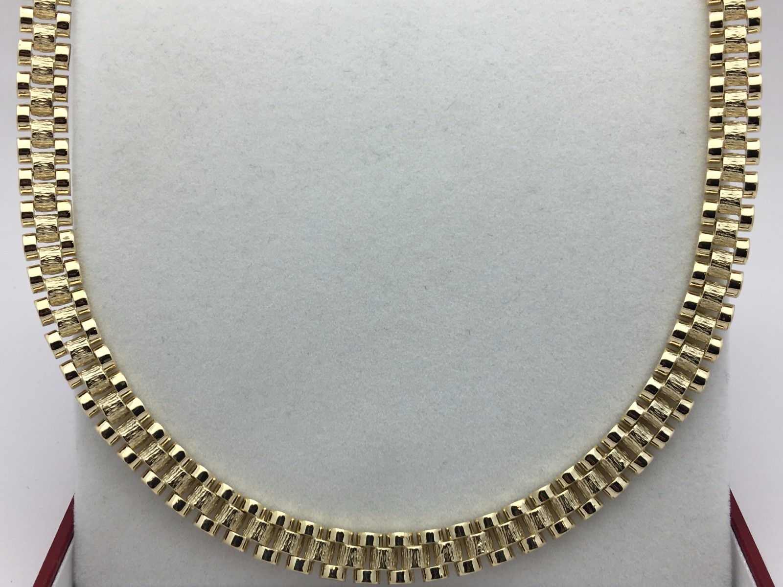 Men’s 10k Yellow Gold Watch Link Chain Necklace 20″ 8.5mm 49 grams