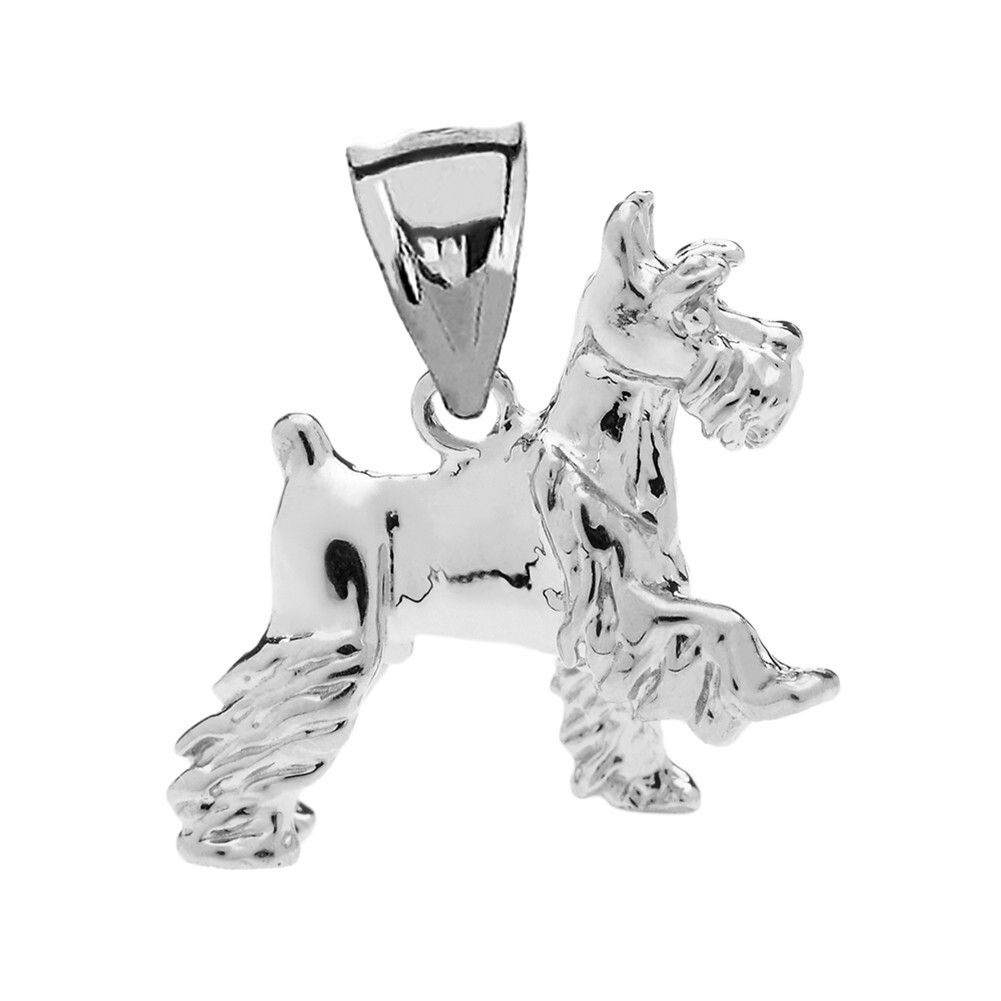 Gold Schnauzer Pendant Necklace (Available in Yellow/Rose/White Gold)