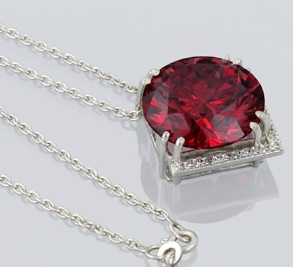 26.20 Ct Certified Red Diamond Pendant, Tariffs FREE & Matching Studs .