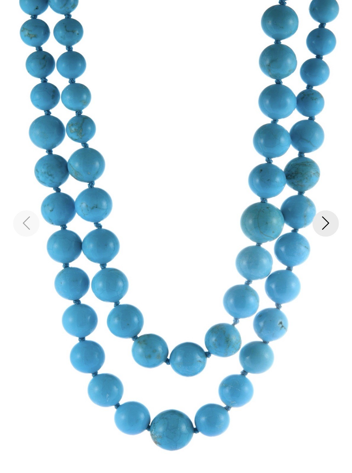 Gemporia Rare Find ~Not Enhanced~ Hubei Turquoise Necklace Sterling Silver COA