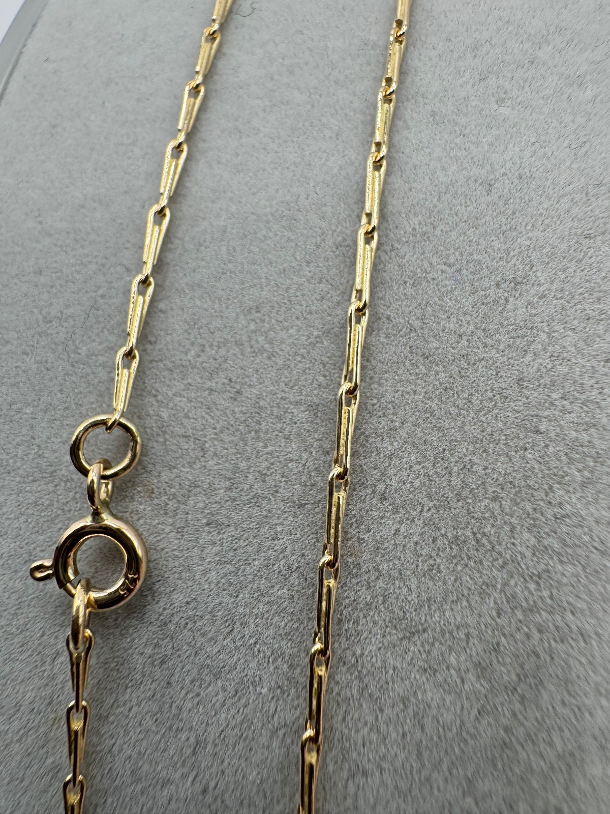 9ct Yellow Gold Solid Hayseed 1.44mm 28″ / 70cm Necklace Chain (HS2)