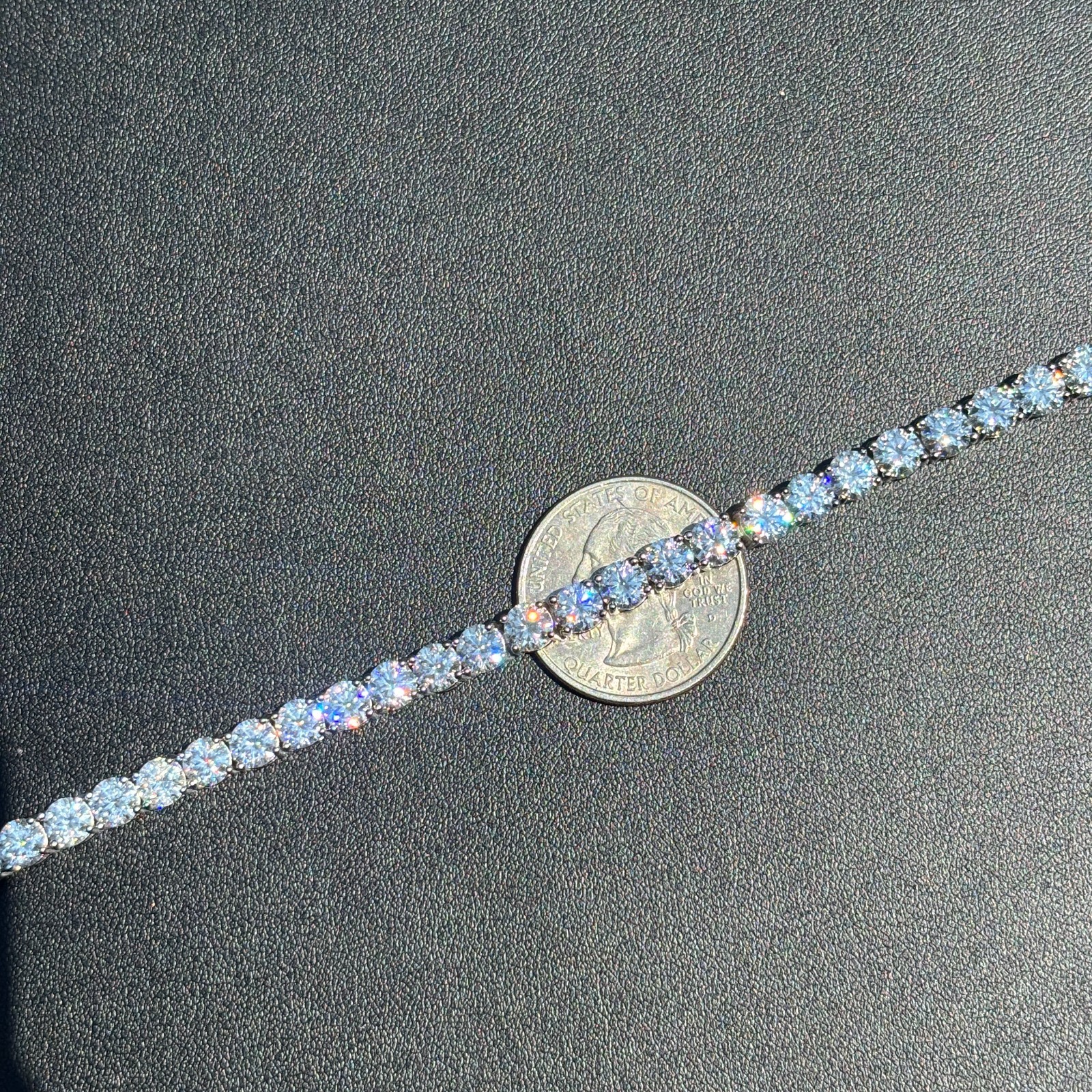5mm Tennis Bracelet – Moissanite Or CZ – 925 Silver or 14k Gold/Rose Vermeil