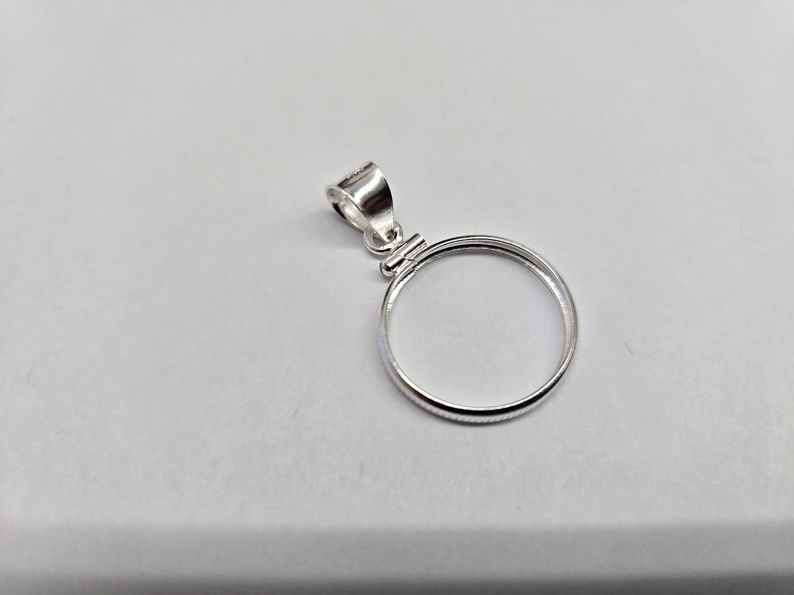 925 Sterling Silver 1 Cent Penny Coin Bezel Frame 19mm Screw Top Coin Edge