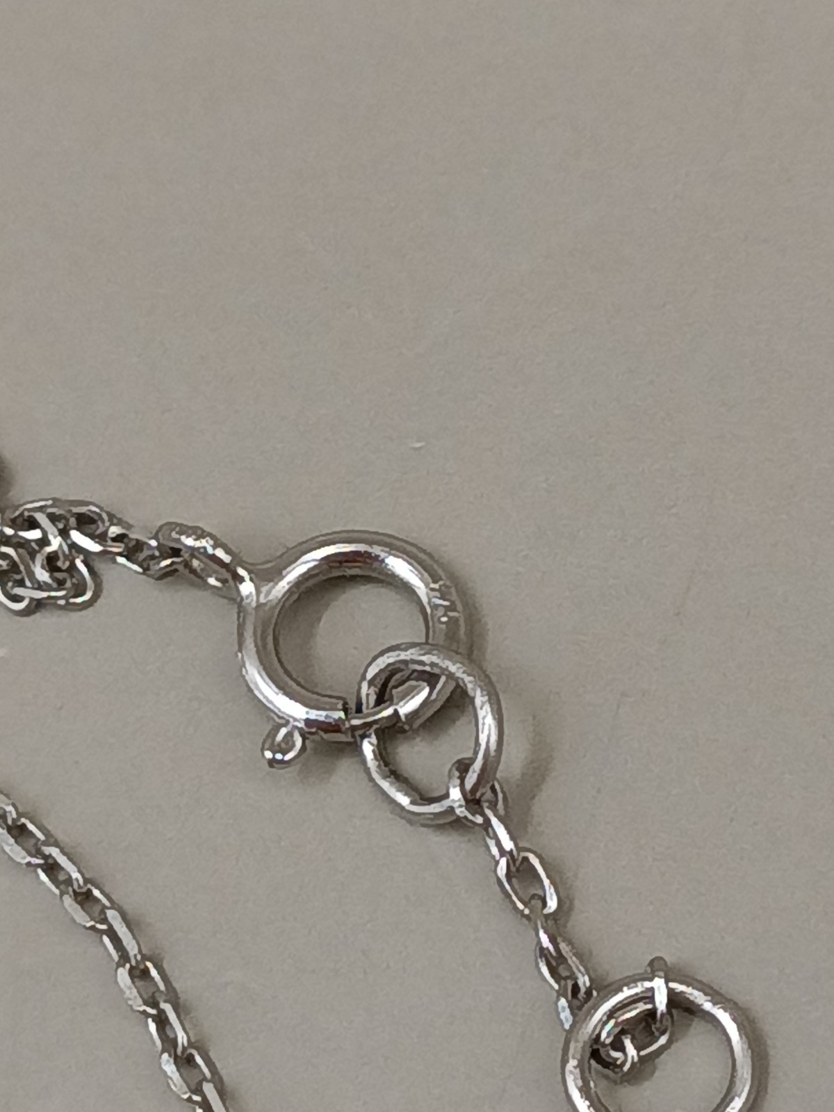 Sterling Silver Crystal Y Drop Circle Pendant Chain Link Necklace 15″