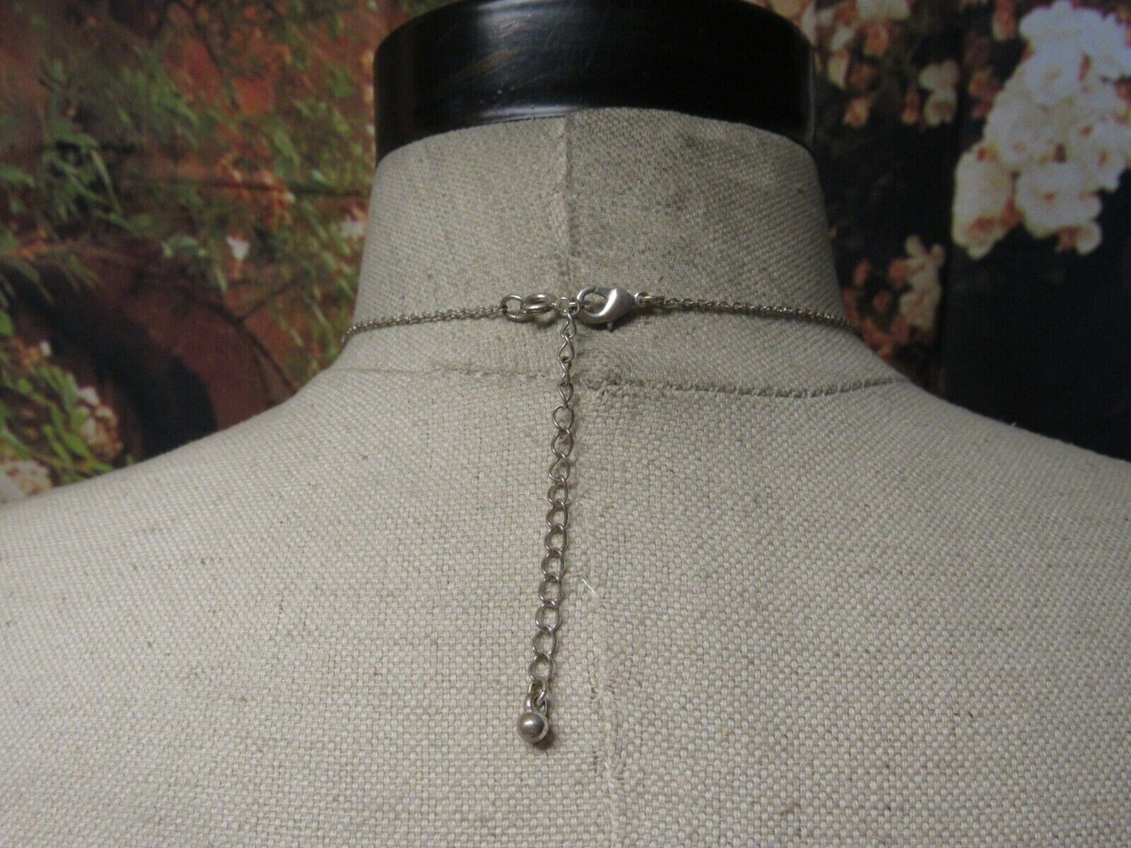 1ct Round Colorless Moissanite Curved Bar Pendant Necklace 14K White Gold Plated