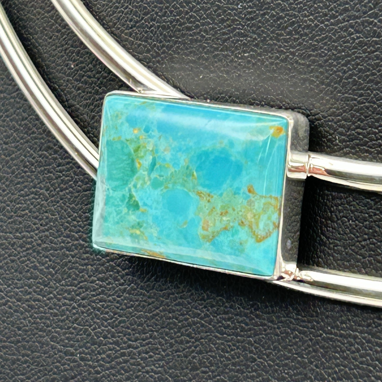 Jay King DTR 925 Sterling Turquoise Double Collar Necklace 36g Original Box