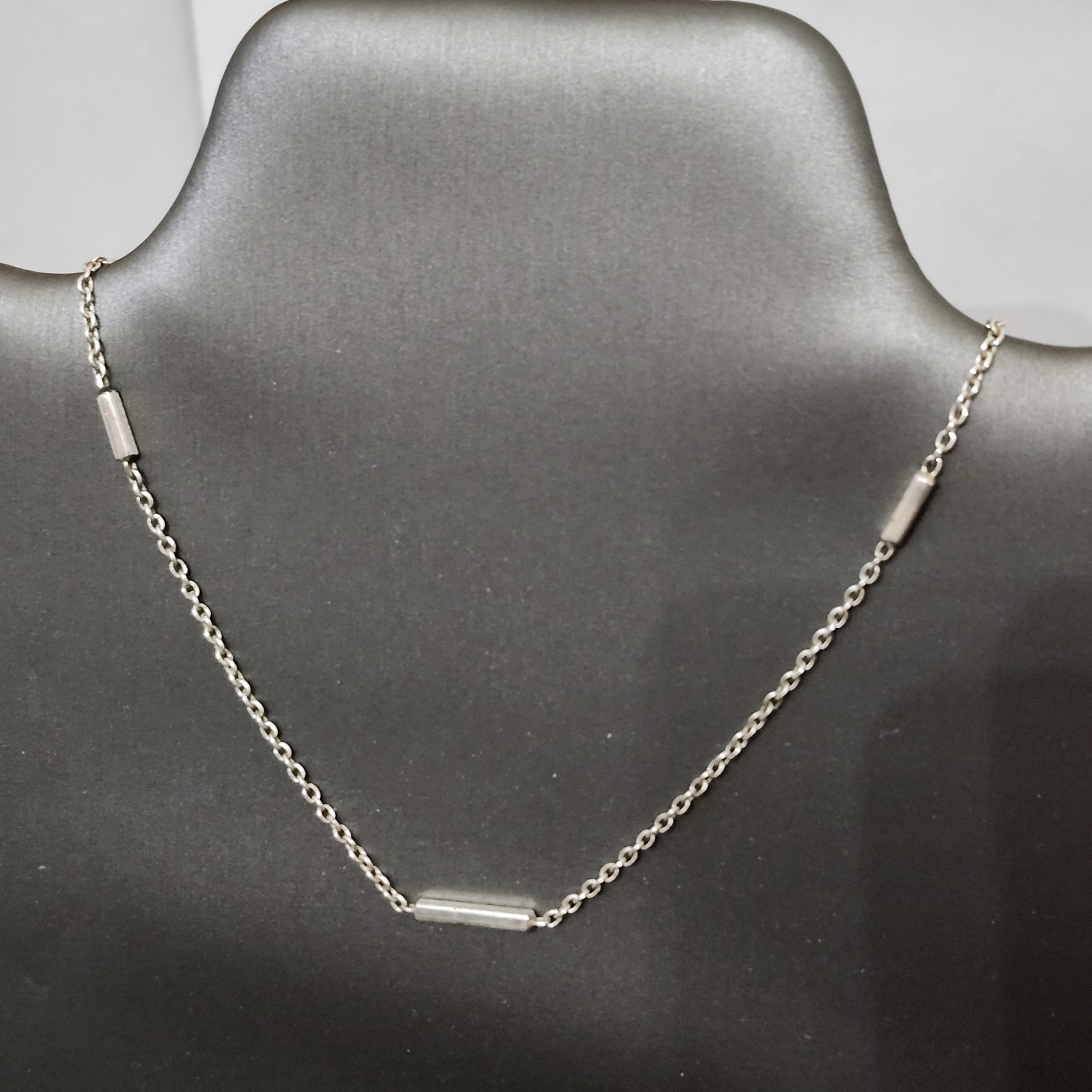 925 Sterling Silver, Choker Bar & Link Necklace” Maker Is “TEOCALLI” India, NEW