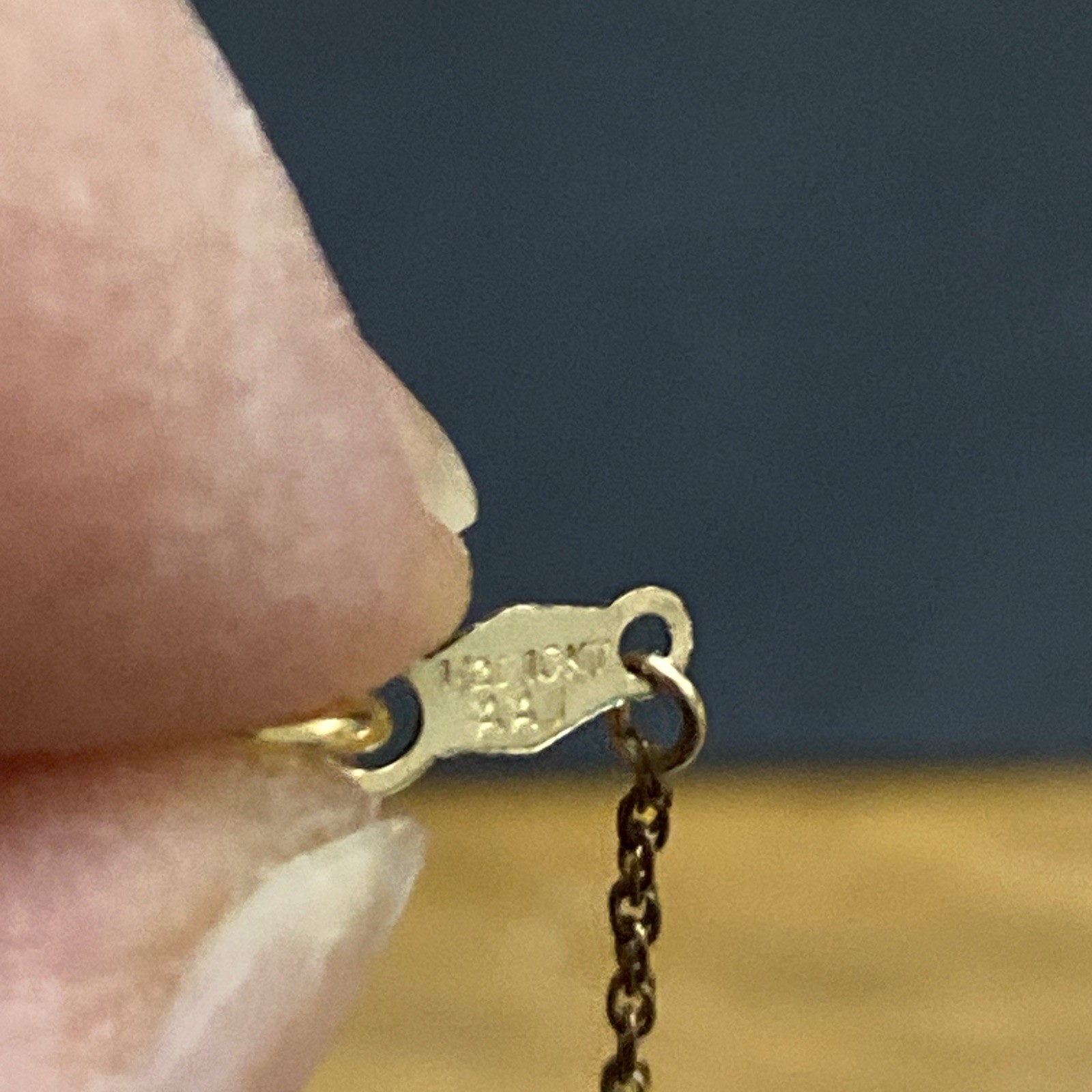 Petite Vtg RCG Black Hills Gold 10&12K solid gold Pendent With 14k GF Chain
