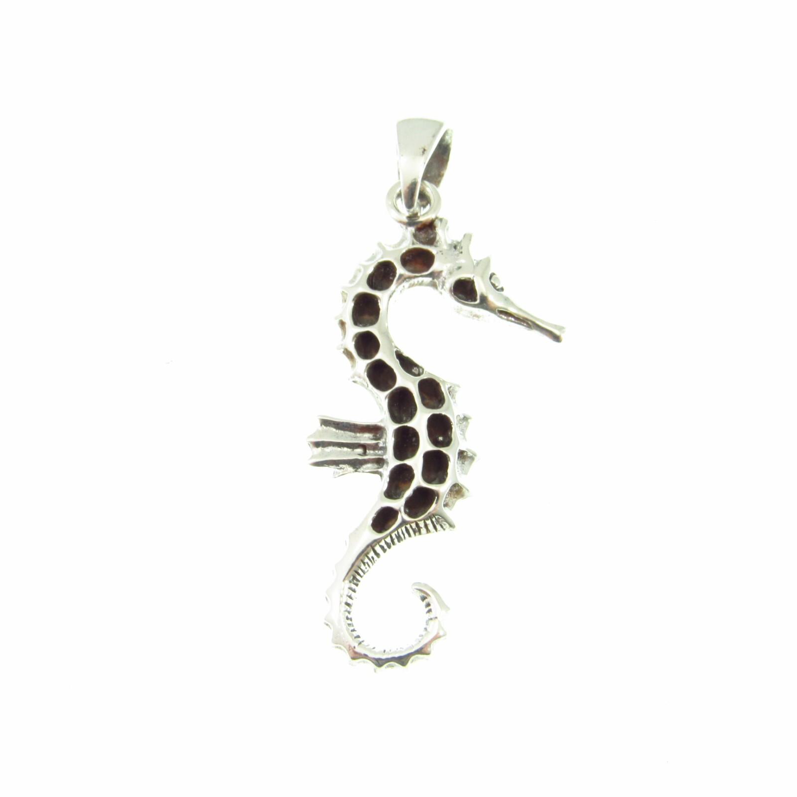 Handcrafted 925 Sterling Silver Marine/Nautical Seahorse Horse Fish Pendant