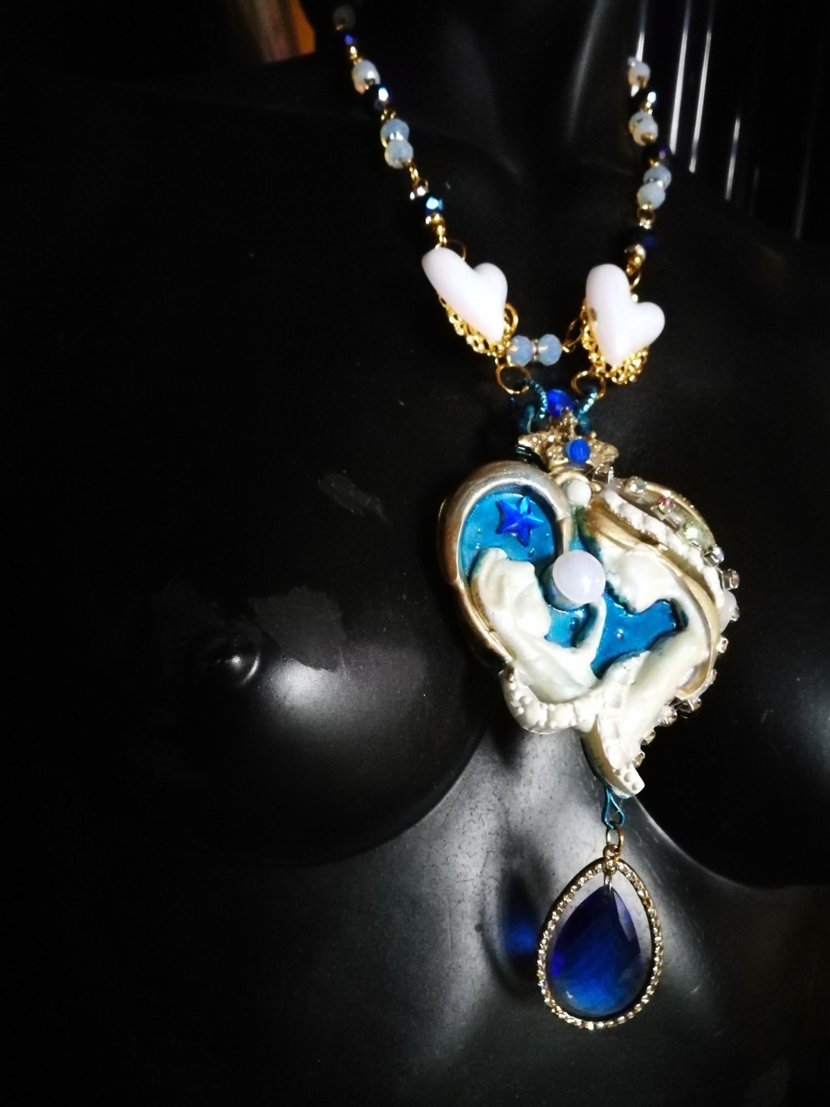 Luxury Fine Jewelry Statement Necklace Pendant Charm Belle Epoque Maternity Bib