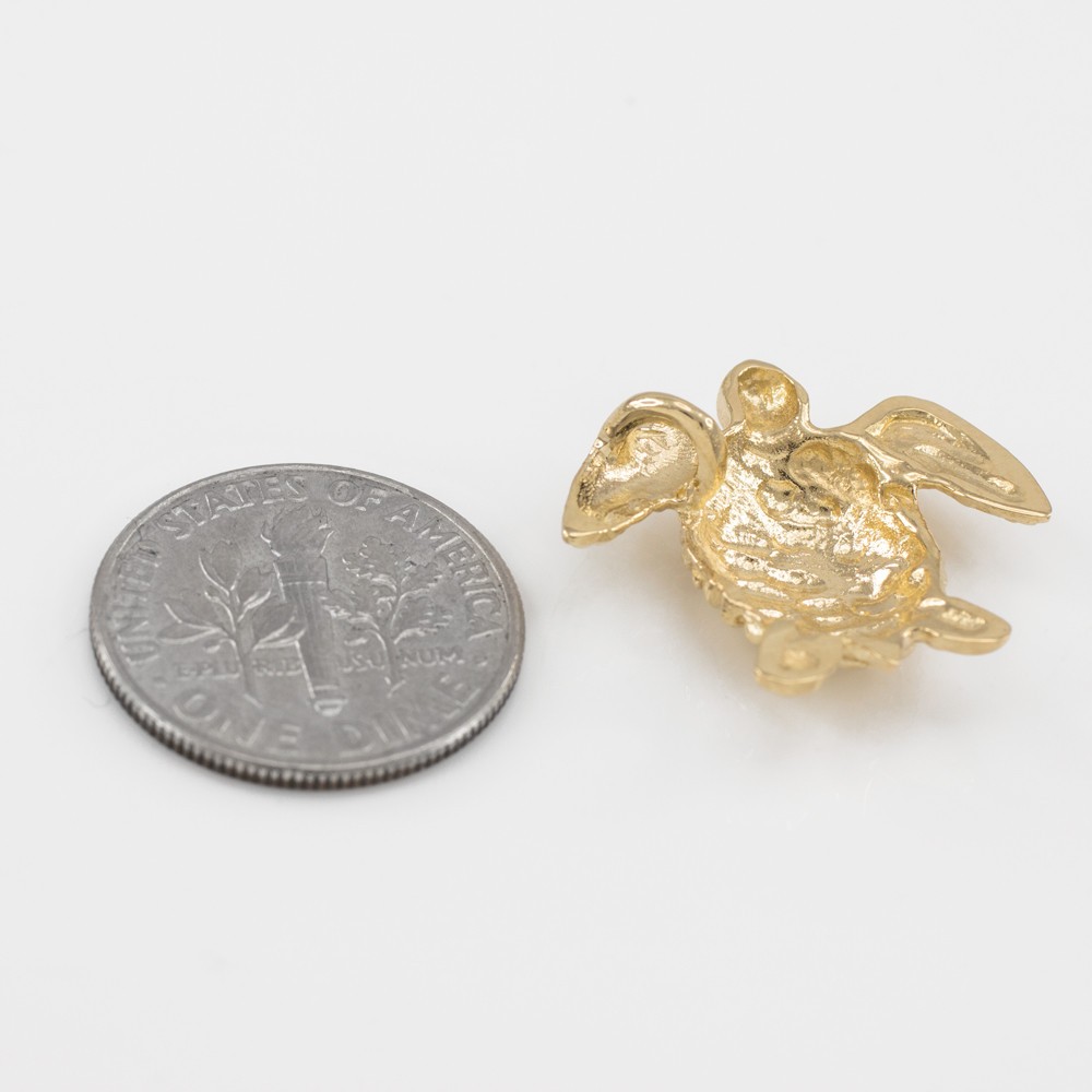 Gold Turtle Pendant Necklace (Available in Yellow/Rose/White Gold)