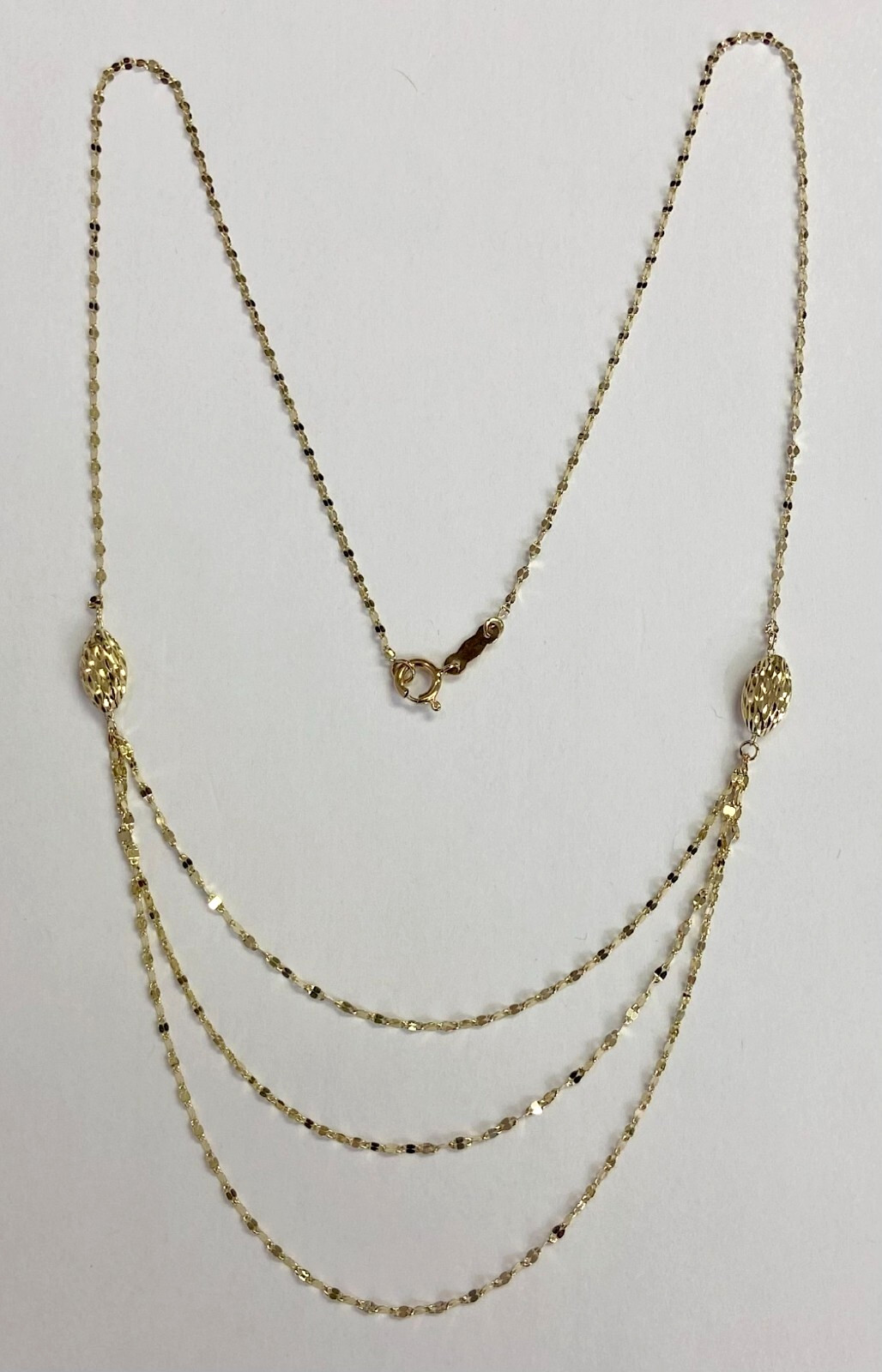 HSN Michael Anthony Solid 10K Yellow Gold Grand Mirror Chain 20″ Necklace