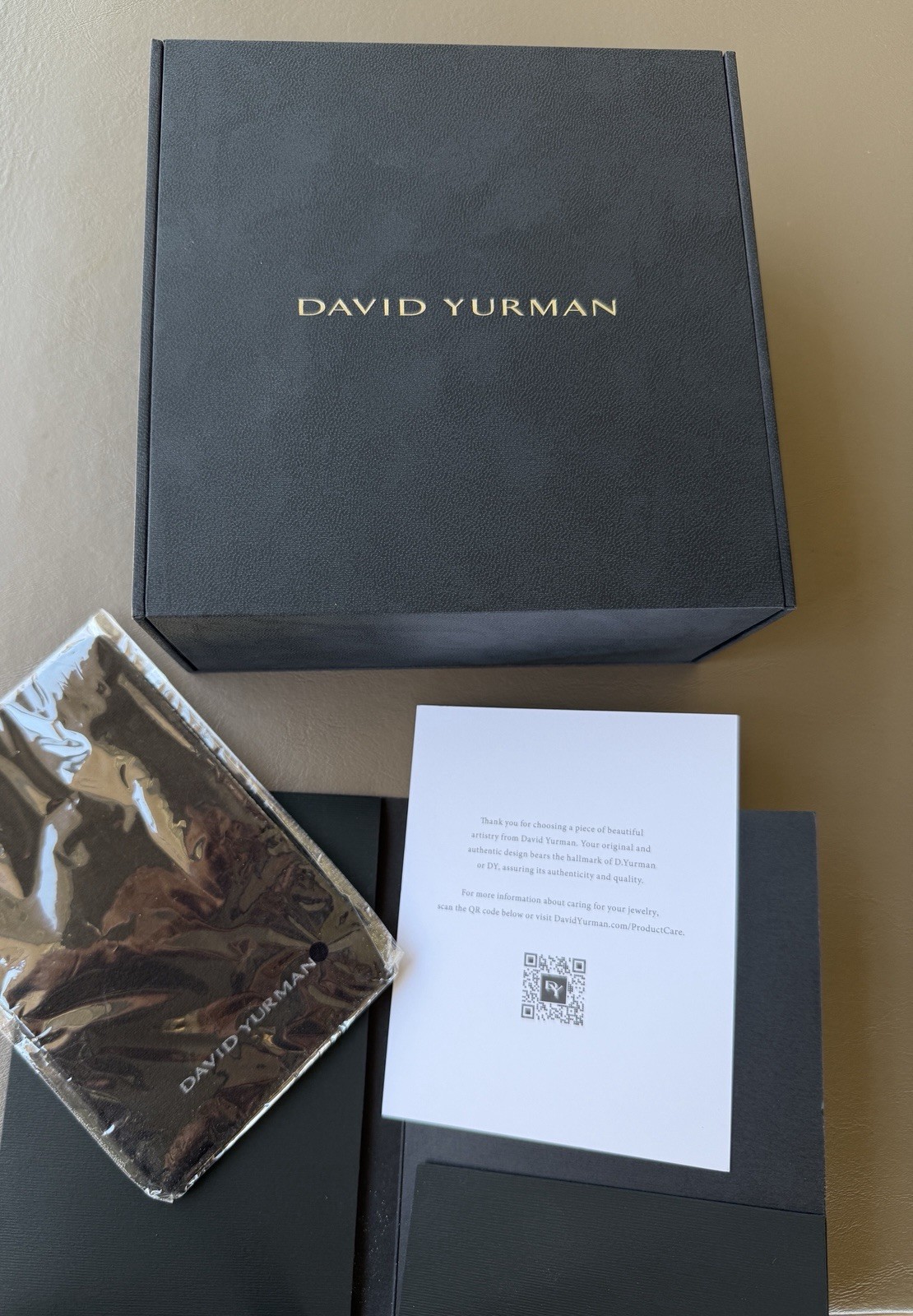 David Yurman Origami Chain Link Necklace Sterling Silver Original Box 18” 188gr