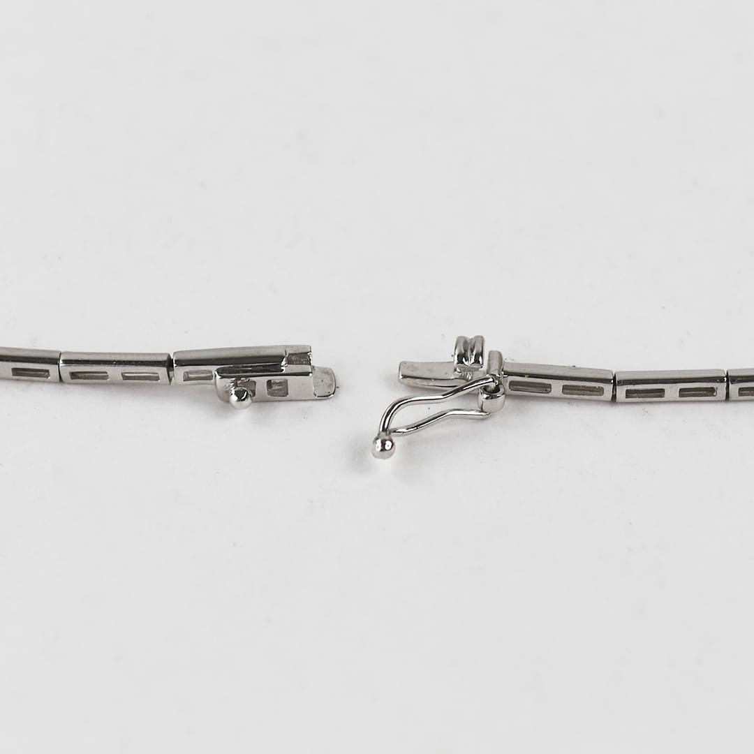 14K White Gold Diamond Necklace 3.00ct