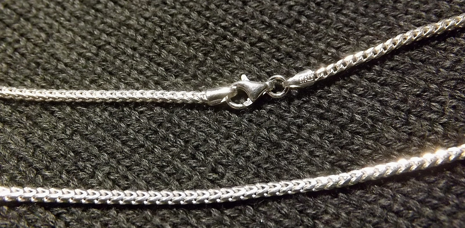 16″ Italian Solid Sterling Silver Franco Link Chain Necklace 925 Silver Chain